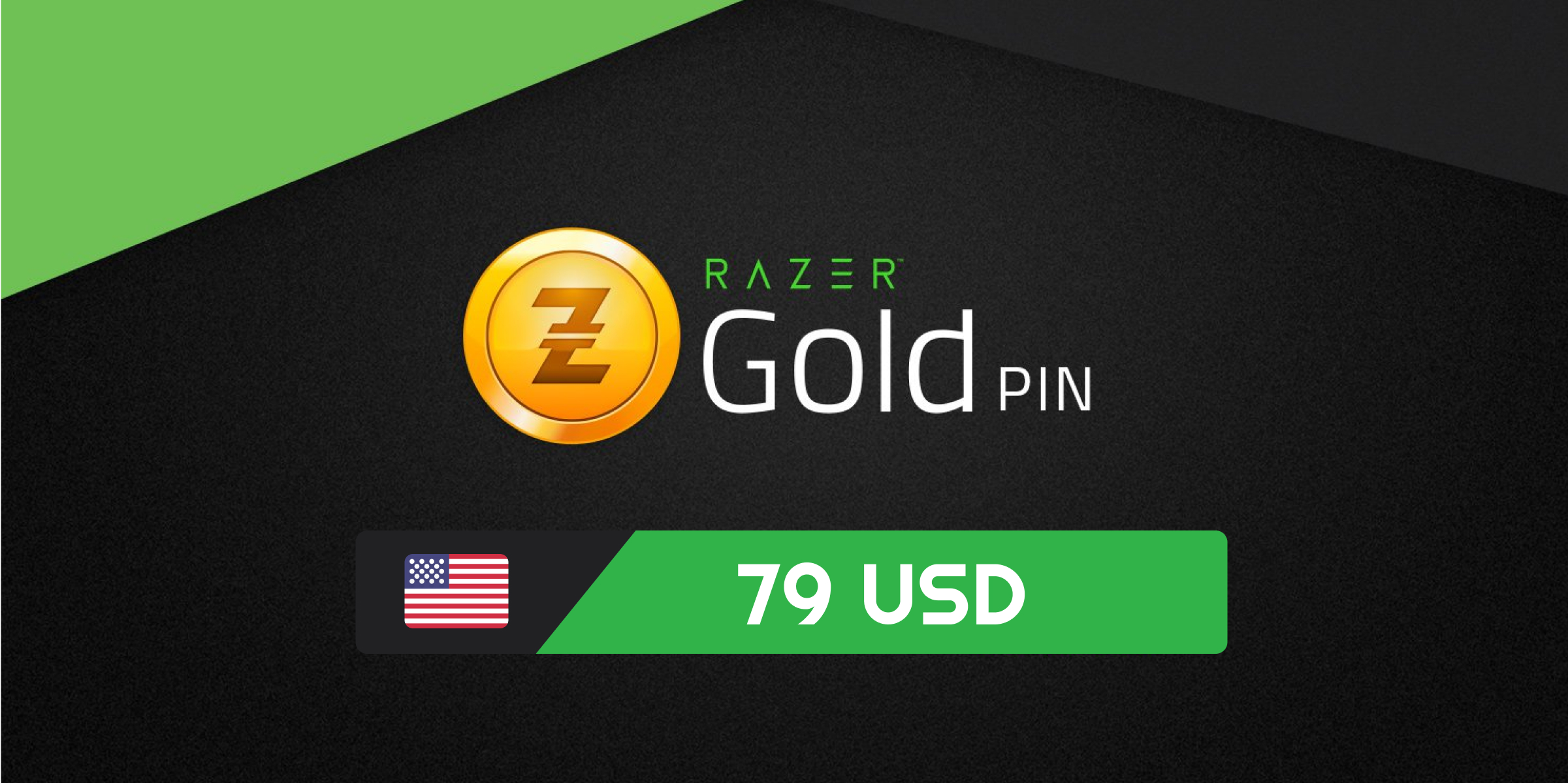 Buy Razer Gold $79 Gift Card (United States) Best Price | SmartCDKeys