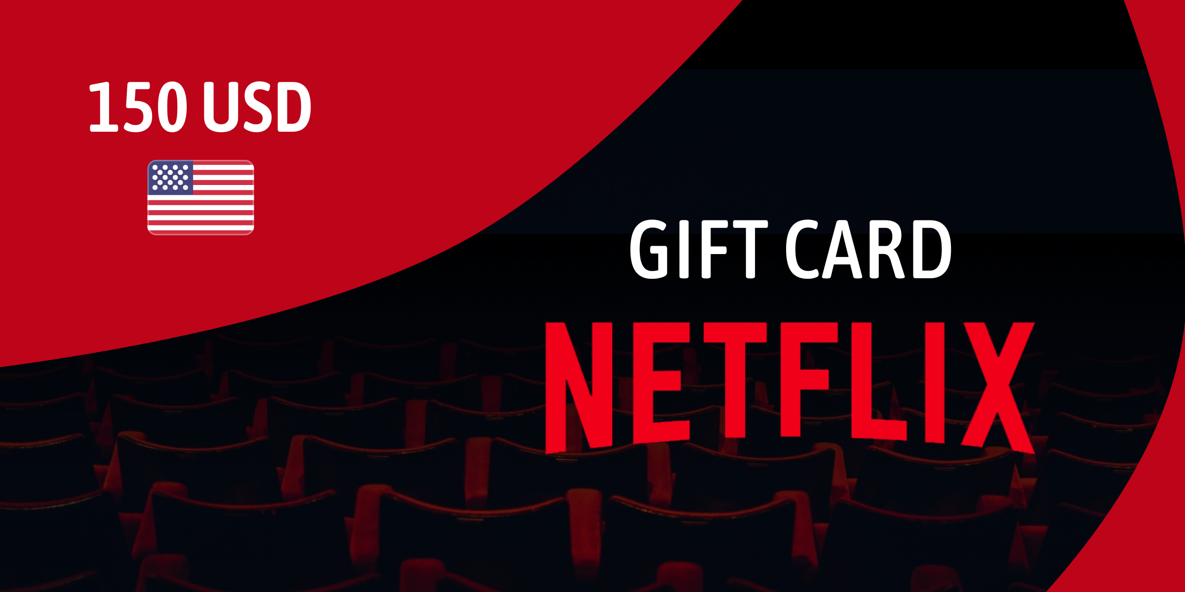 Netflix Gift Card 150 USD