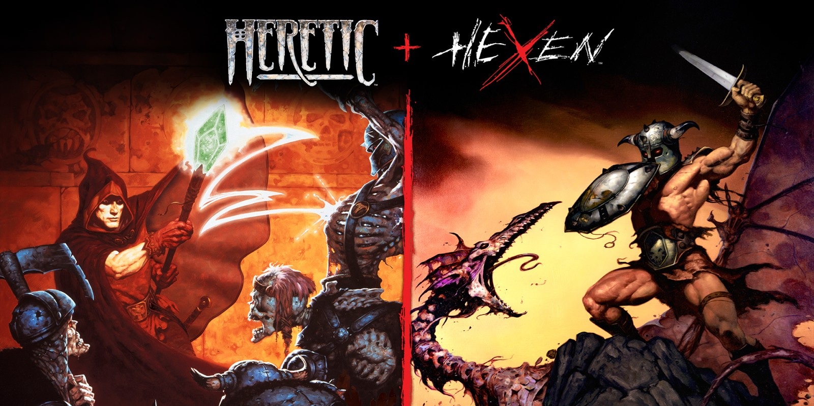 Heretic plus Hexen