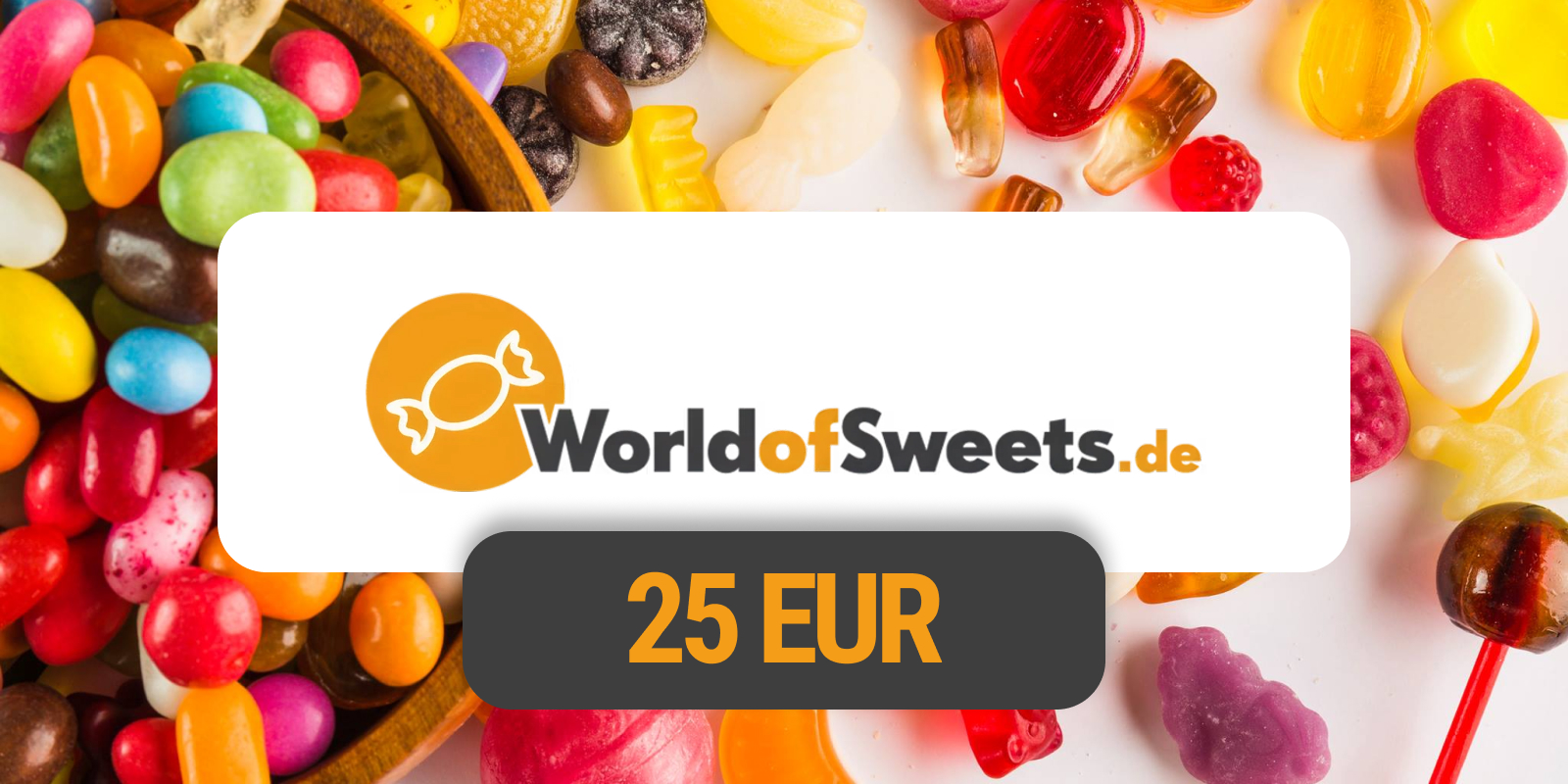 World of Sweets Gift Card 25 EUR