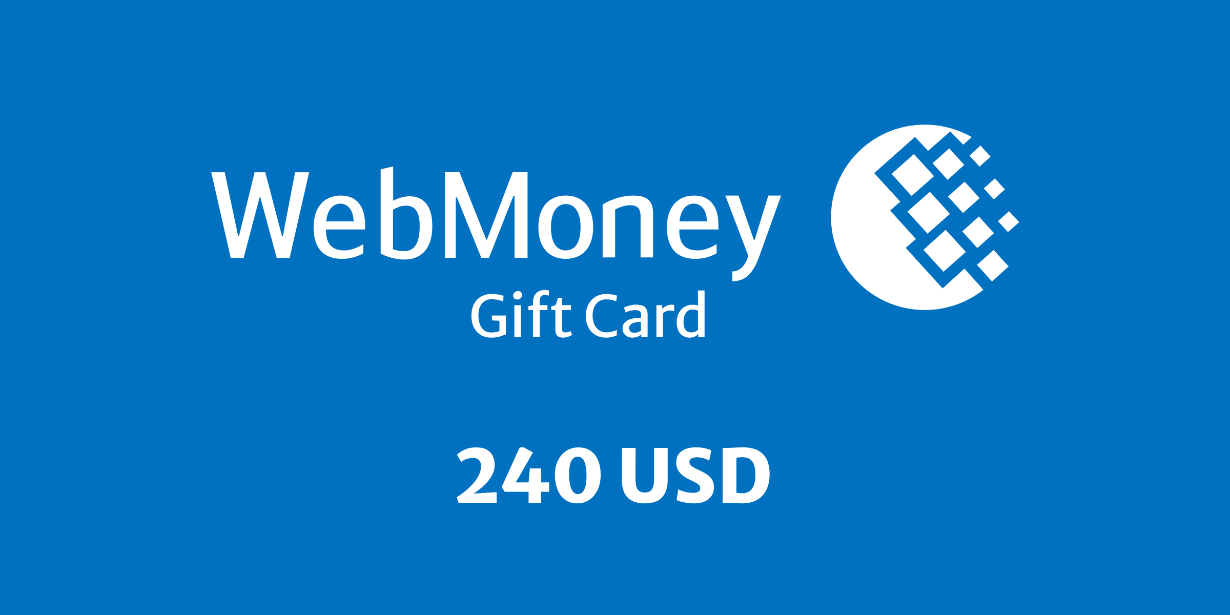 WebMoney Gift Card 240 USD
