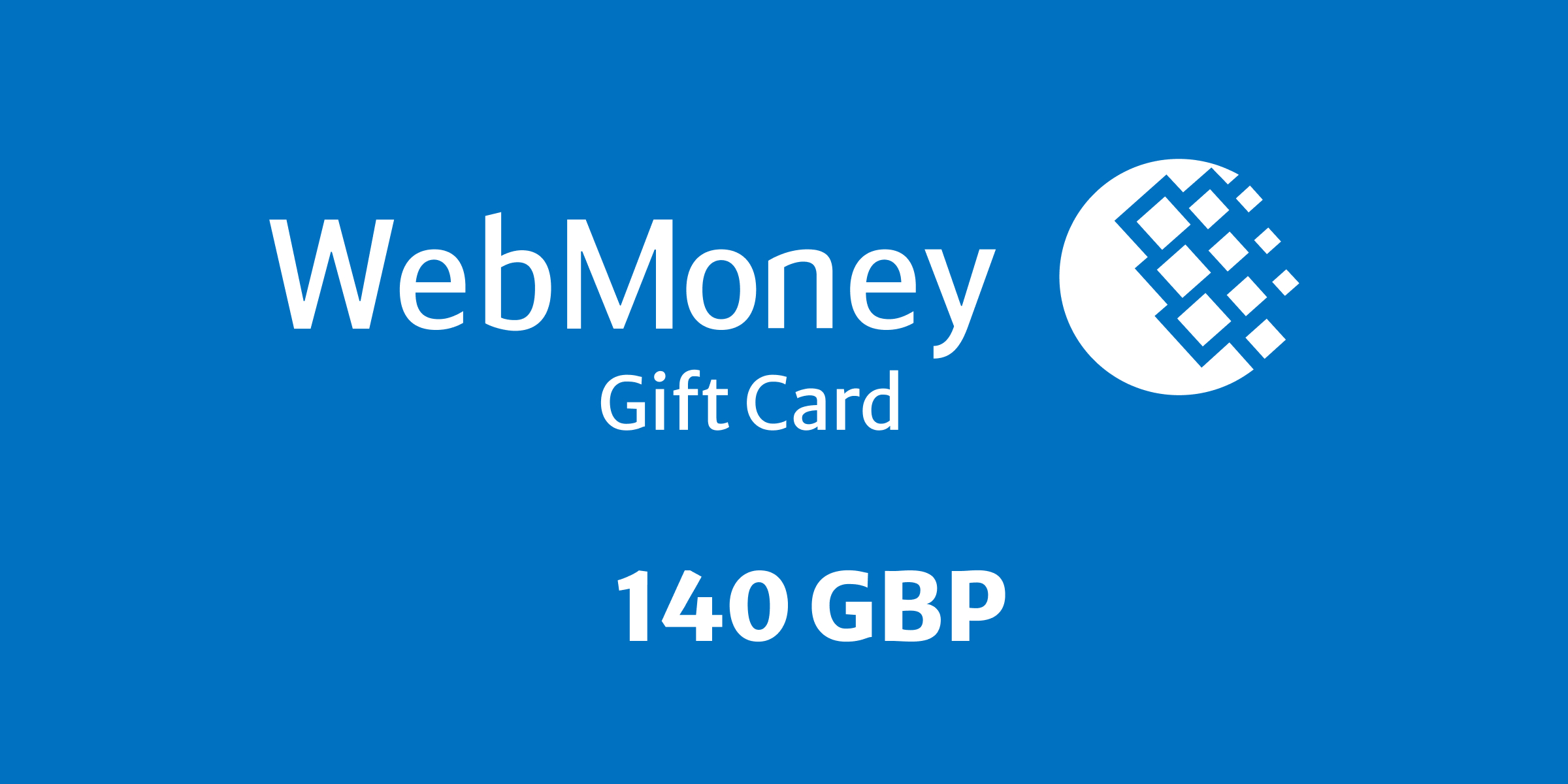 WebMoney Gift Card 140 GBP