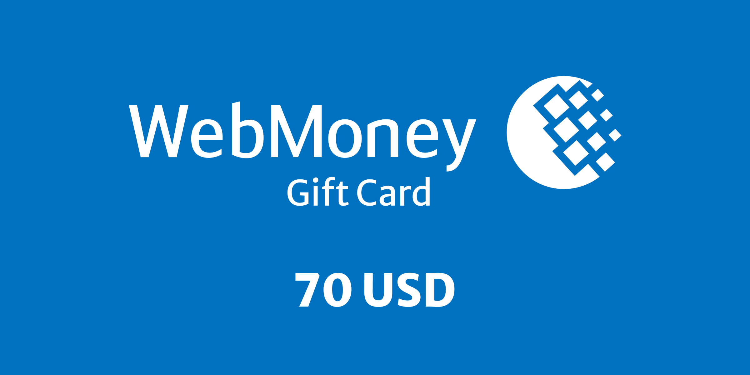 WebMoney Gift Card 70 USD