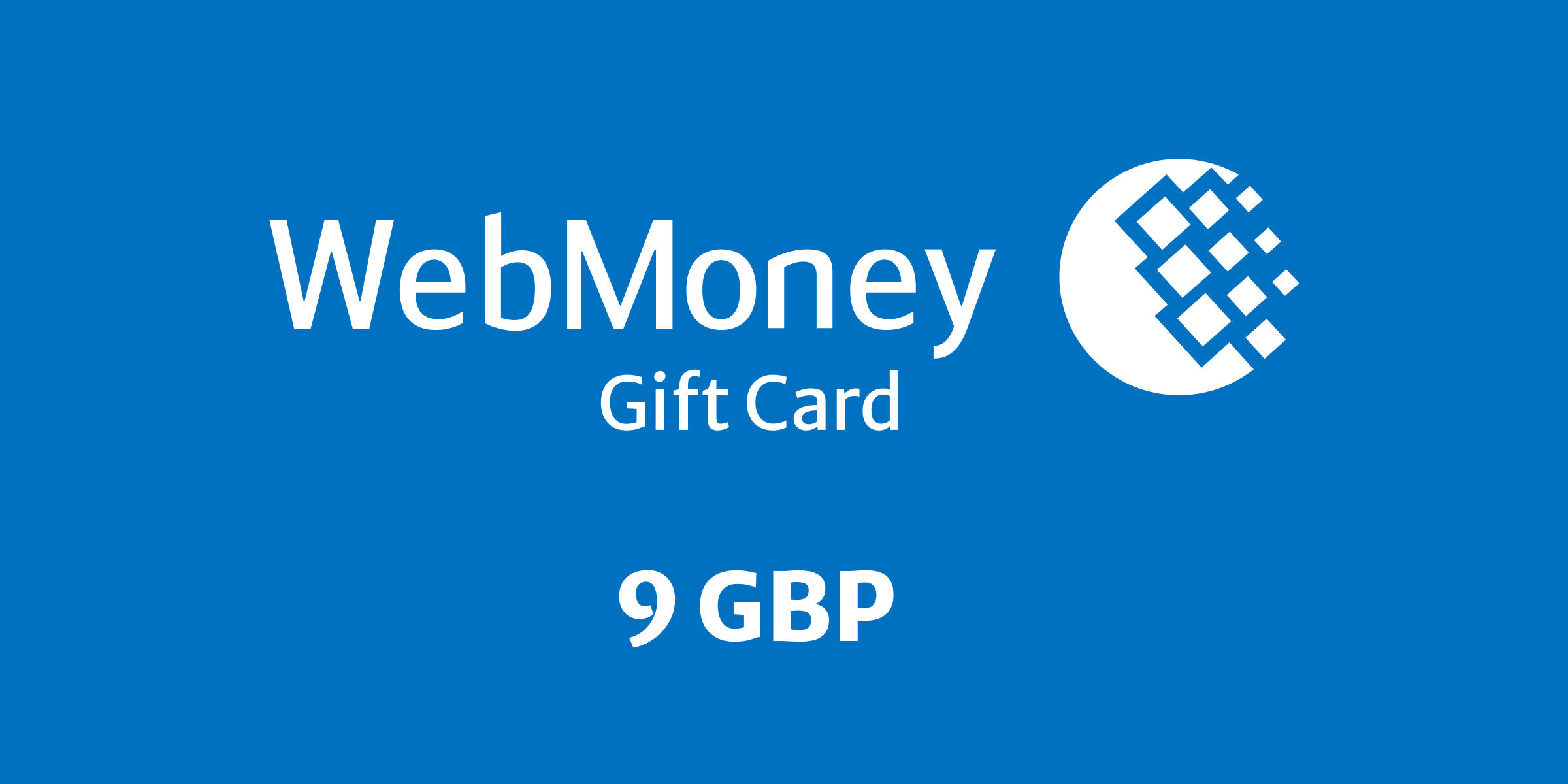 WebMoney Gift Card 9 GBP