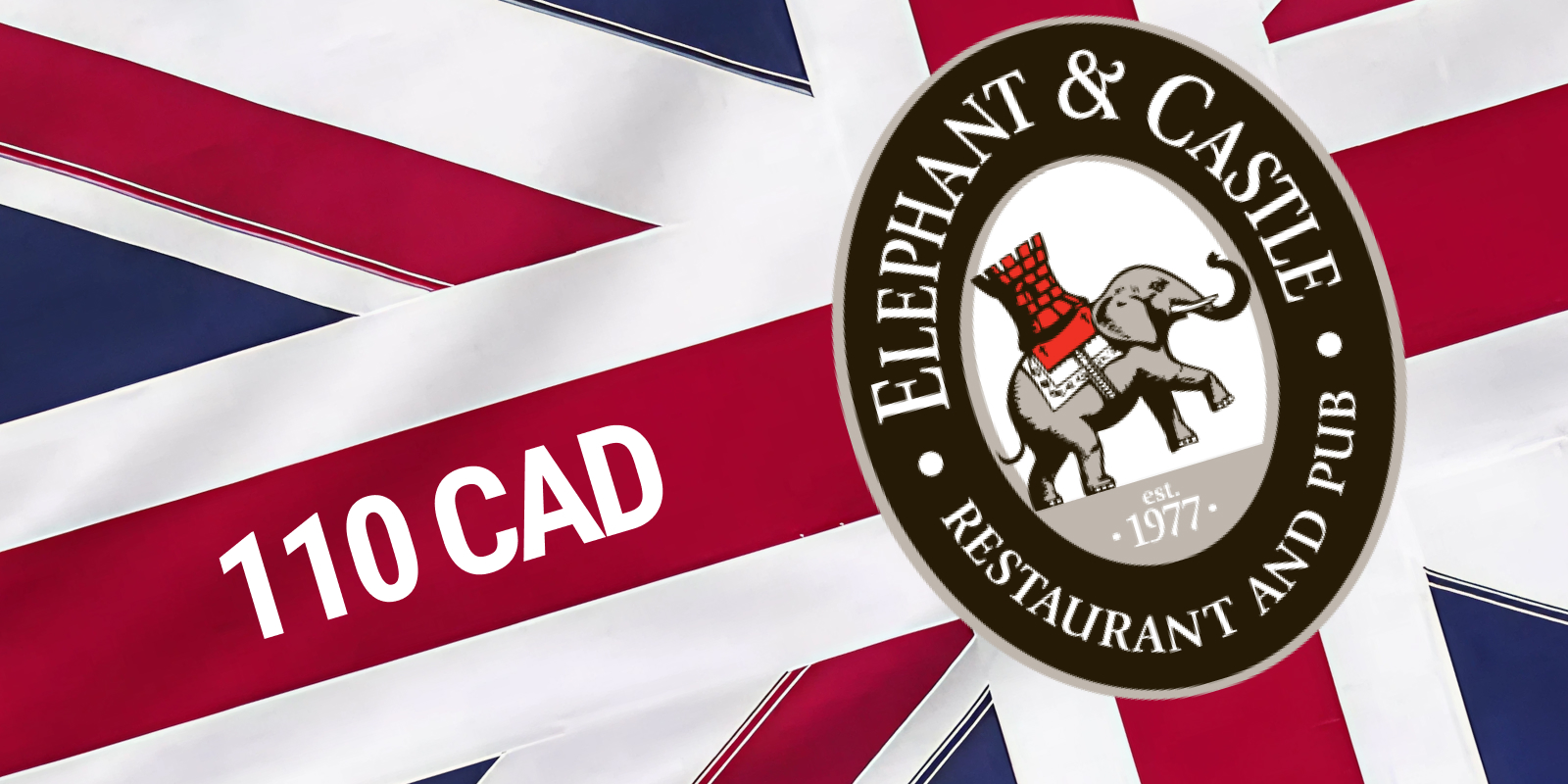 Elephant and Castle Gift Cards 110 CAD