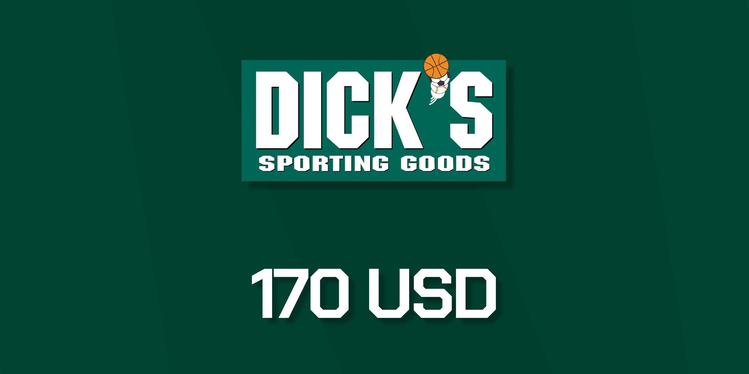 Dicks Sporting Goods Gift Card 170 USD