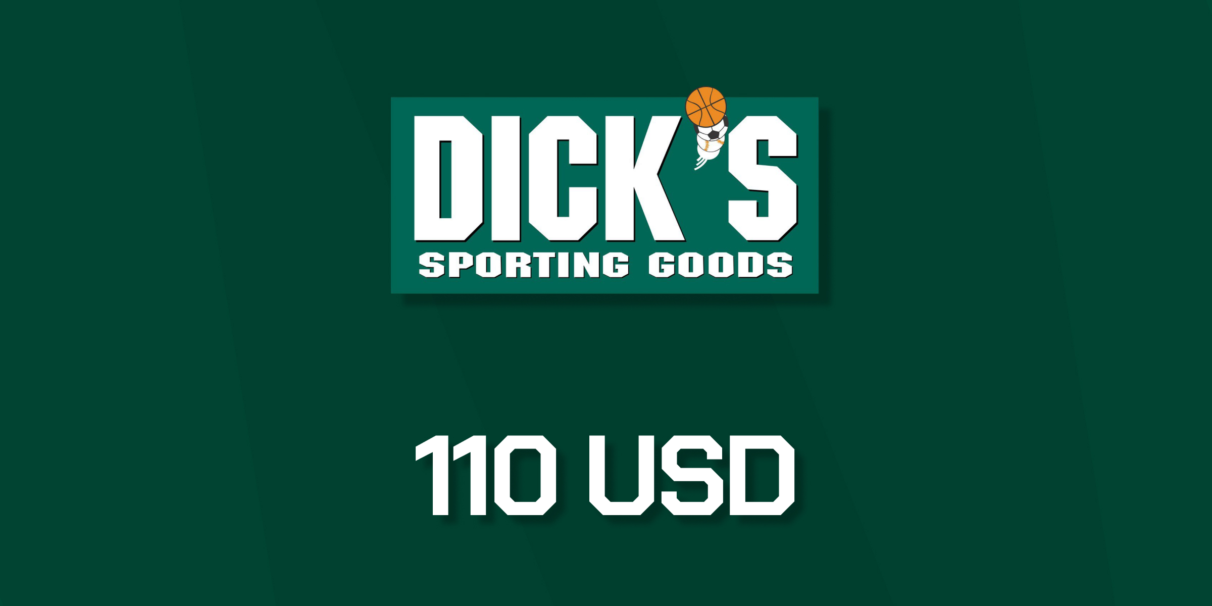 Dicks Sporting Goods Gift Card 110 USD