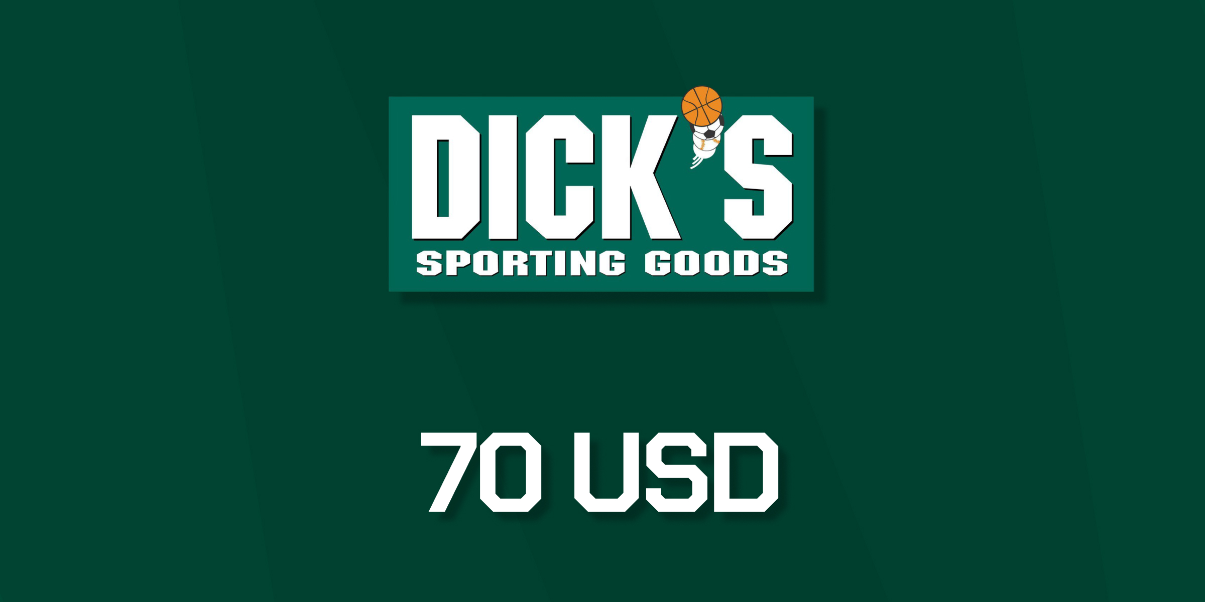 Dicks Sporting Goods Gift Card 70 USD