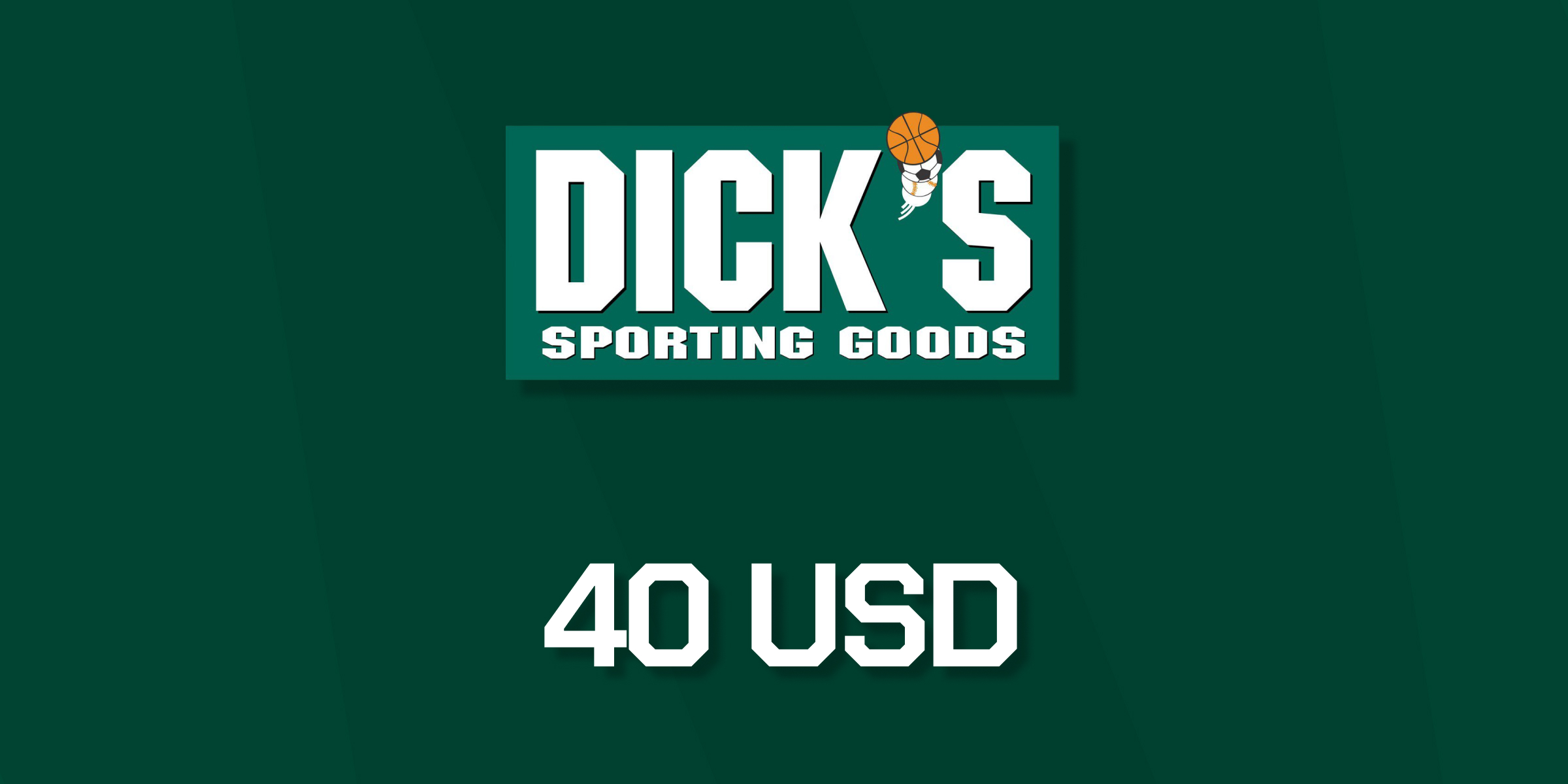 Dicks Sporting Goods Gift Card 40 USD