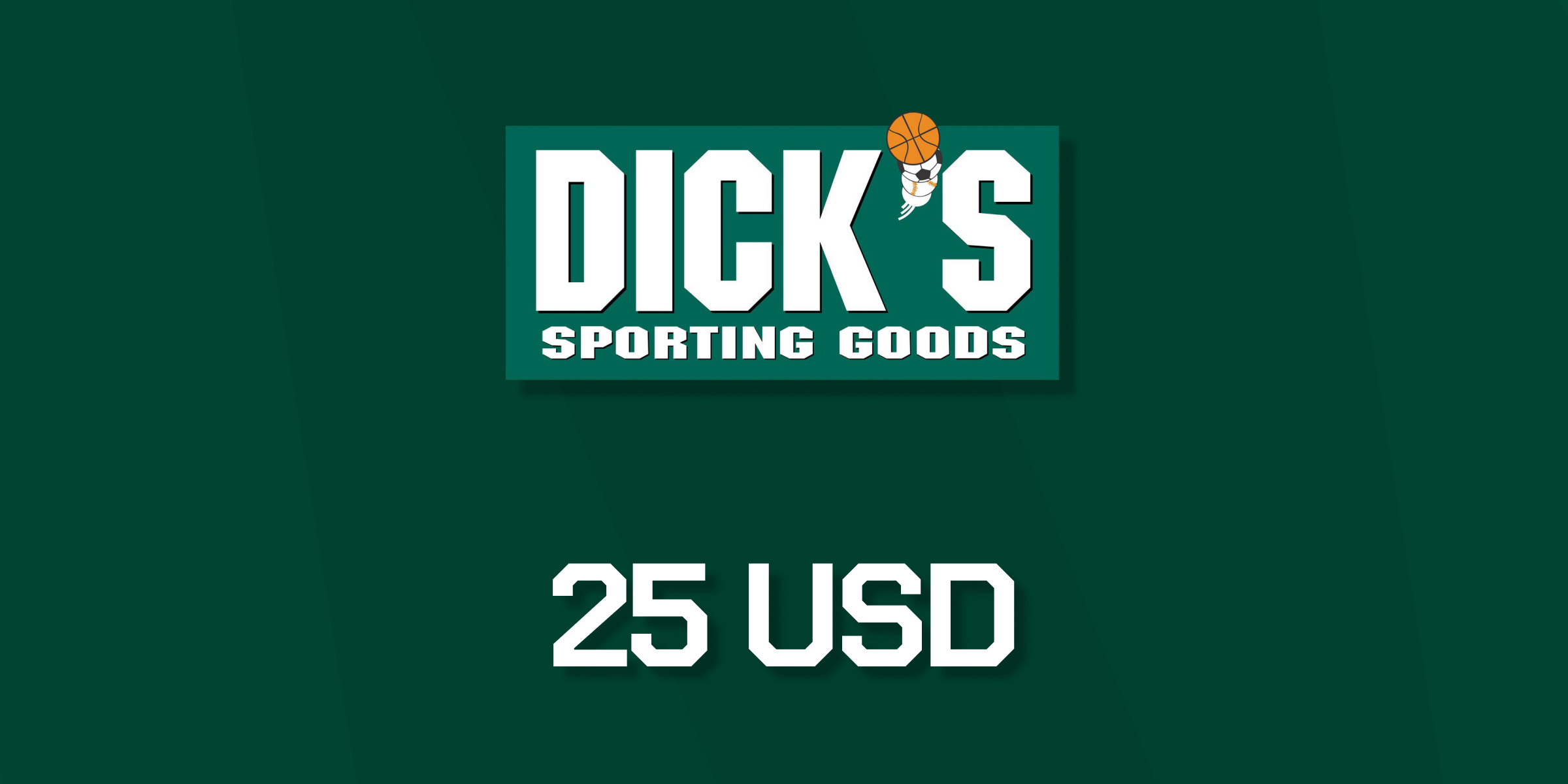 Dicks Sporting Goods Gift Card 25 USD