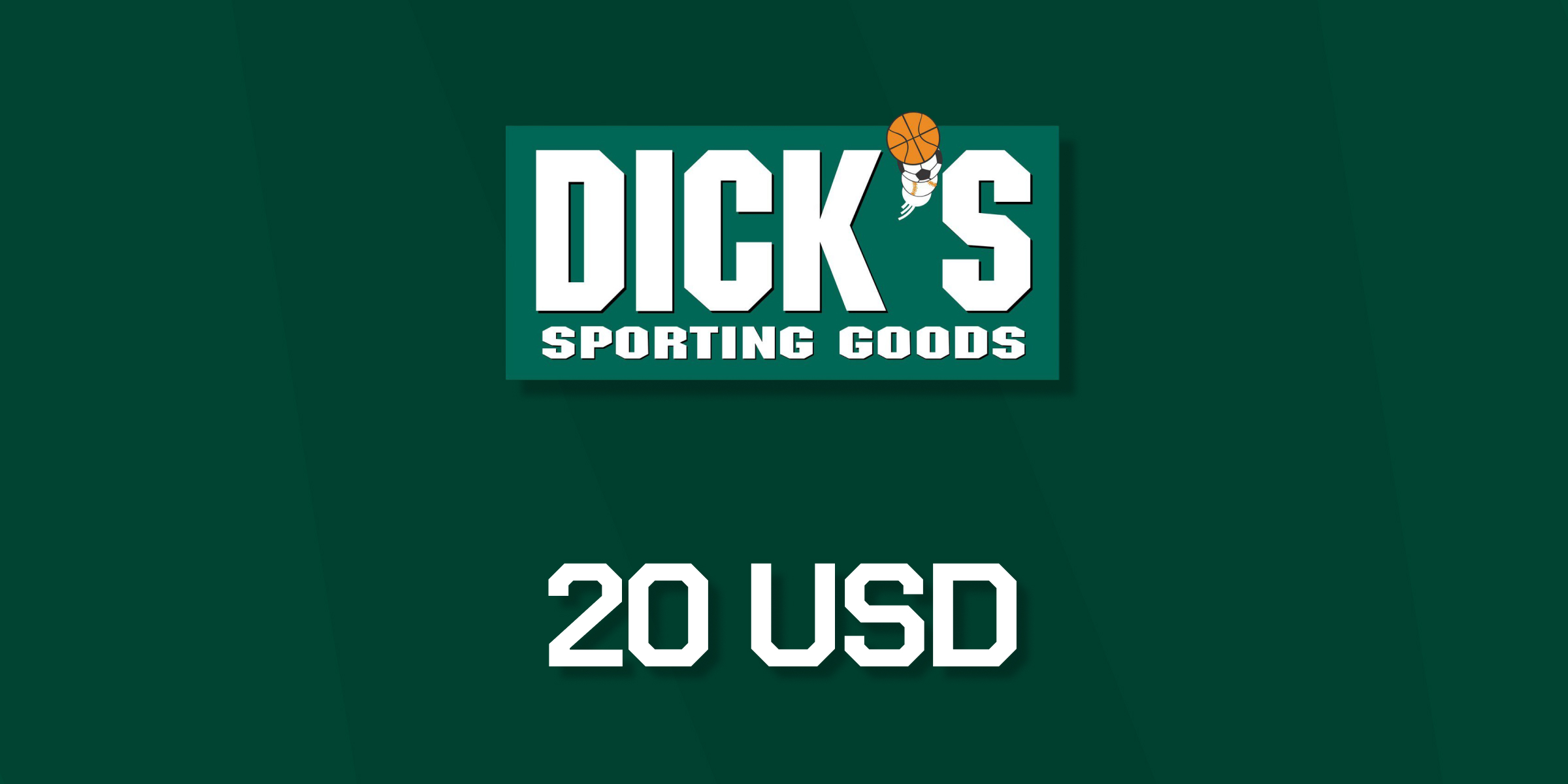 Dicks Sporting Goods Gift Card 20 USD