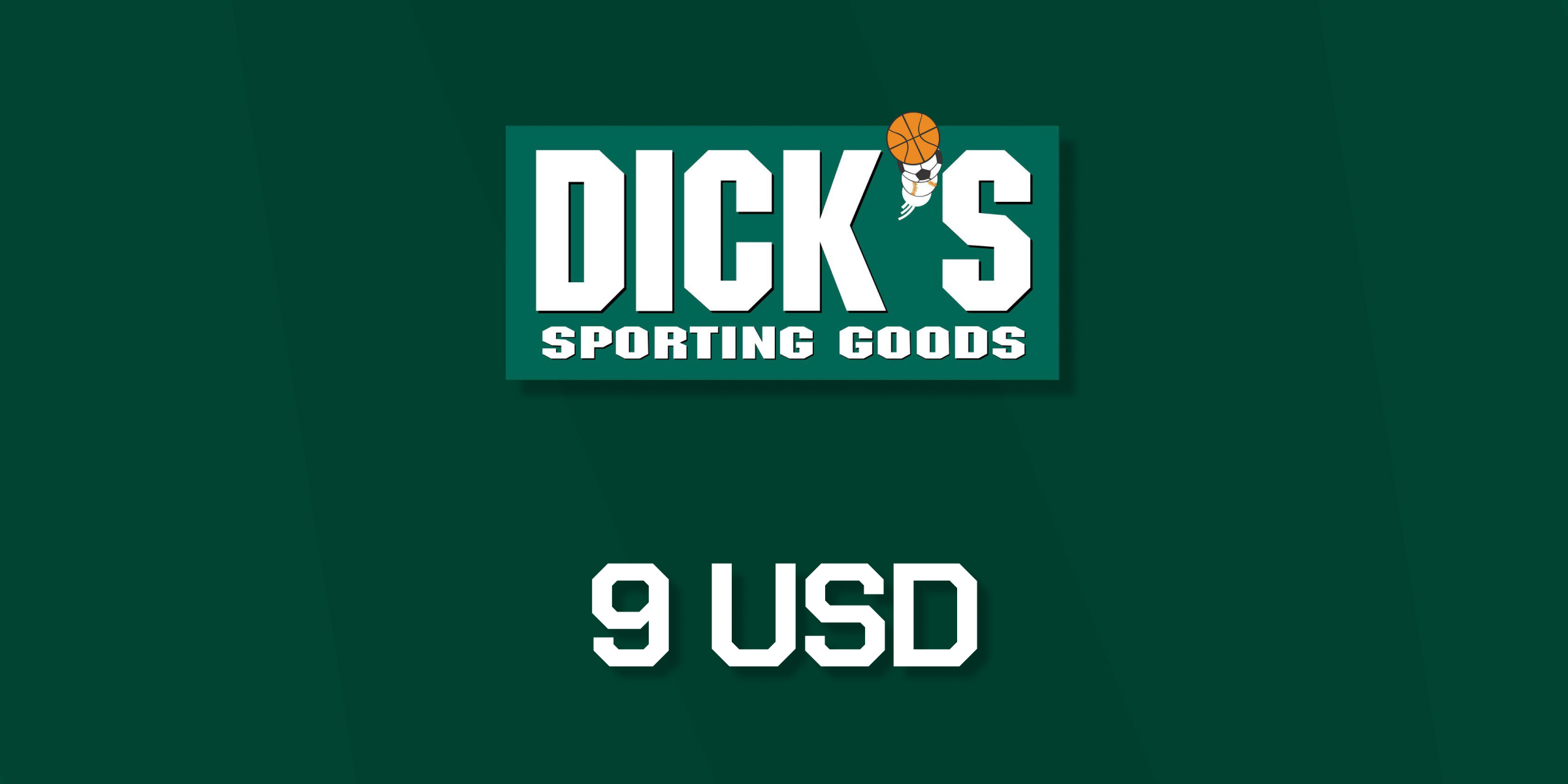 Dicks Sporting Goods Gift Card 9 USD