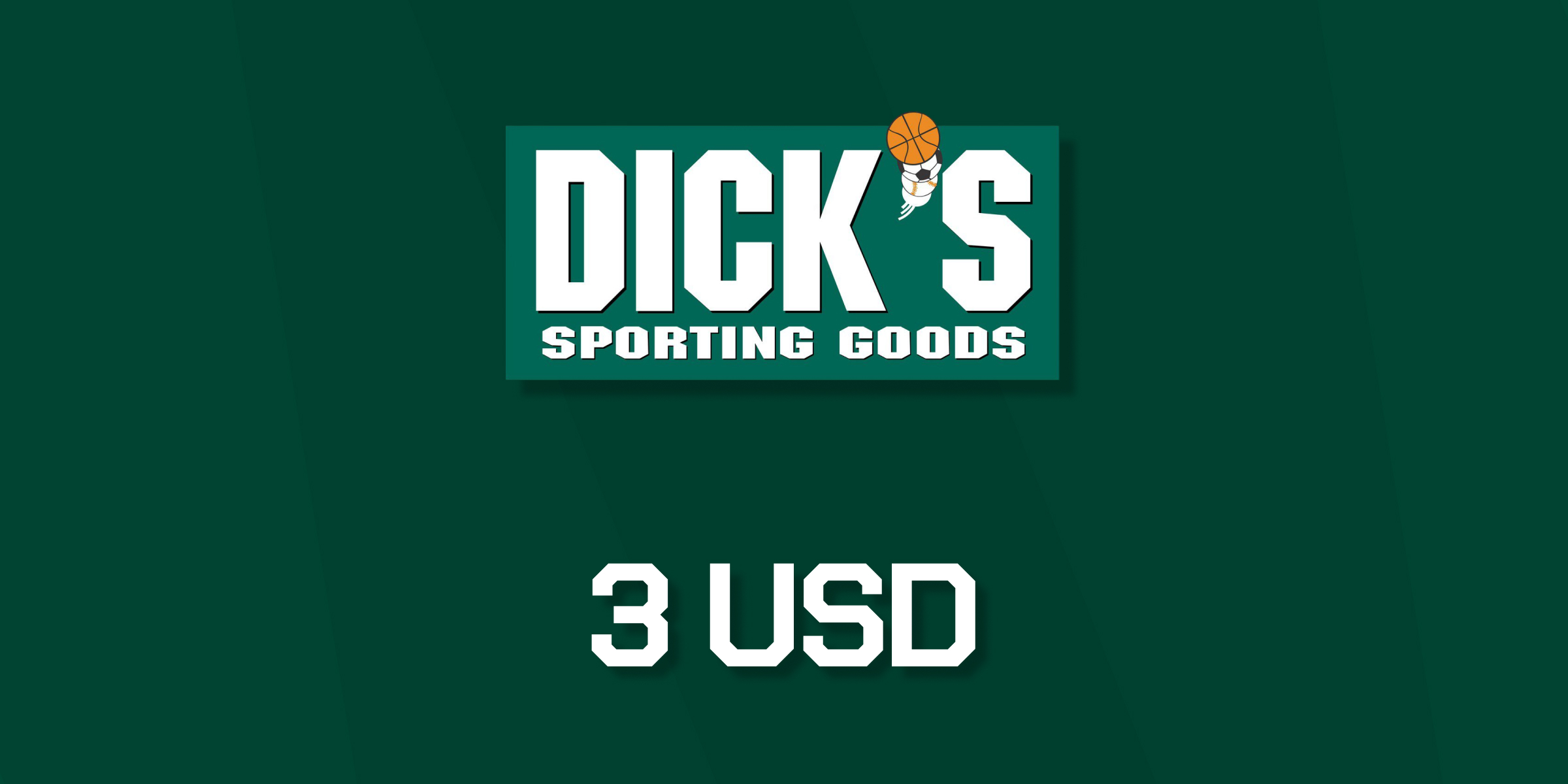 Dicks Sporting Goods Gift Card 3 USD