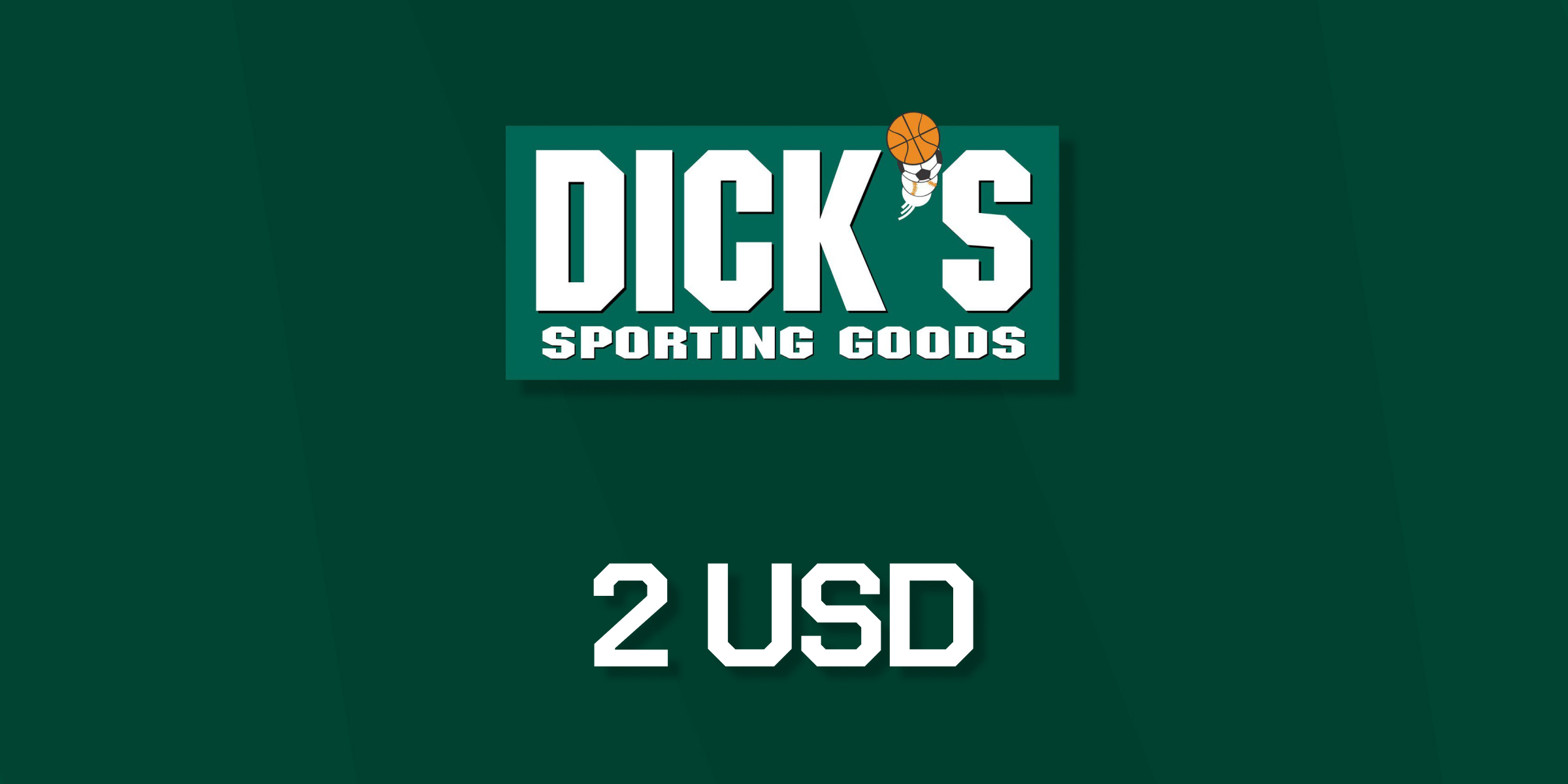 Dicks Sporting Goods Gift Card 2 USD
