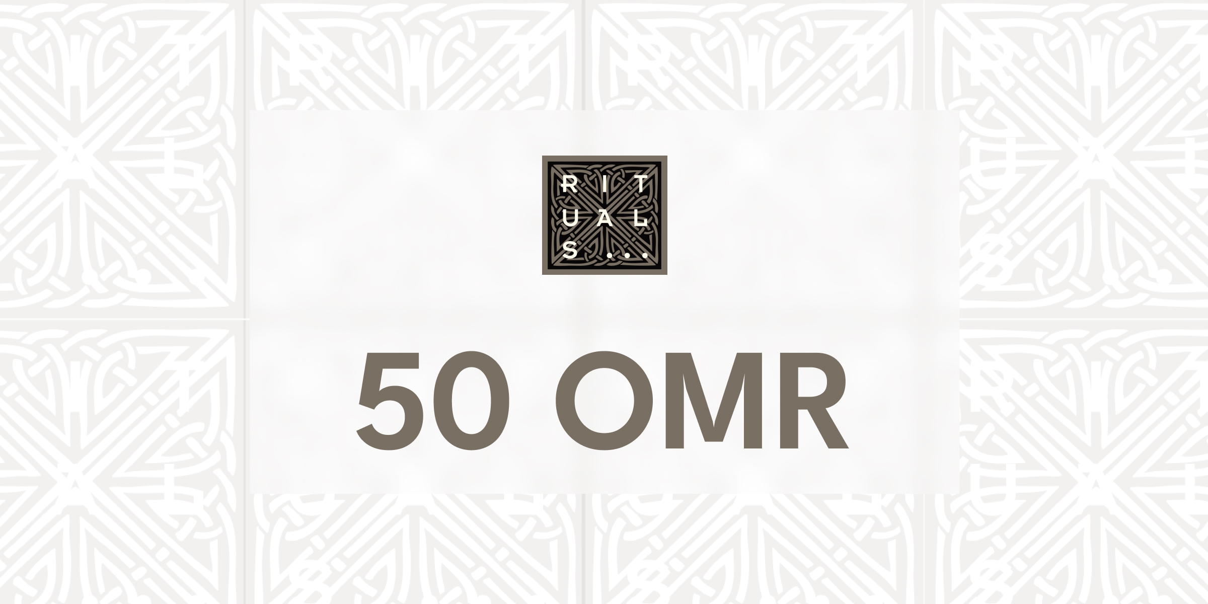 Rituals Gift Card 50 OMR