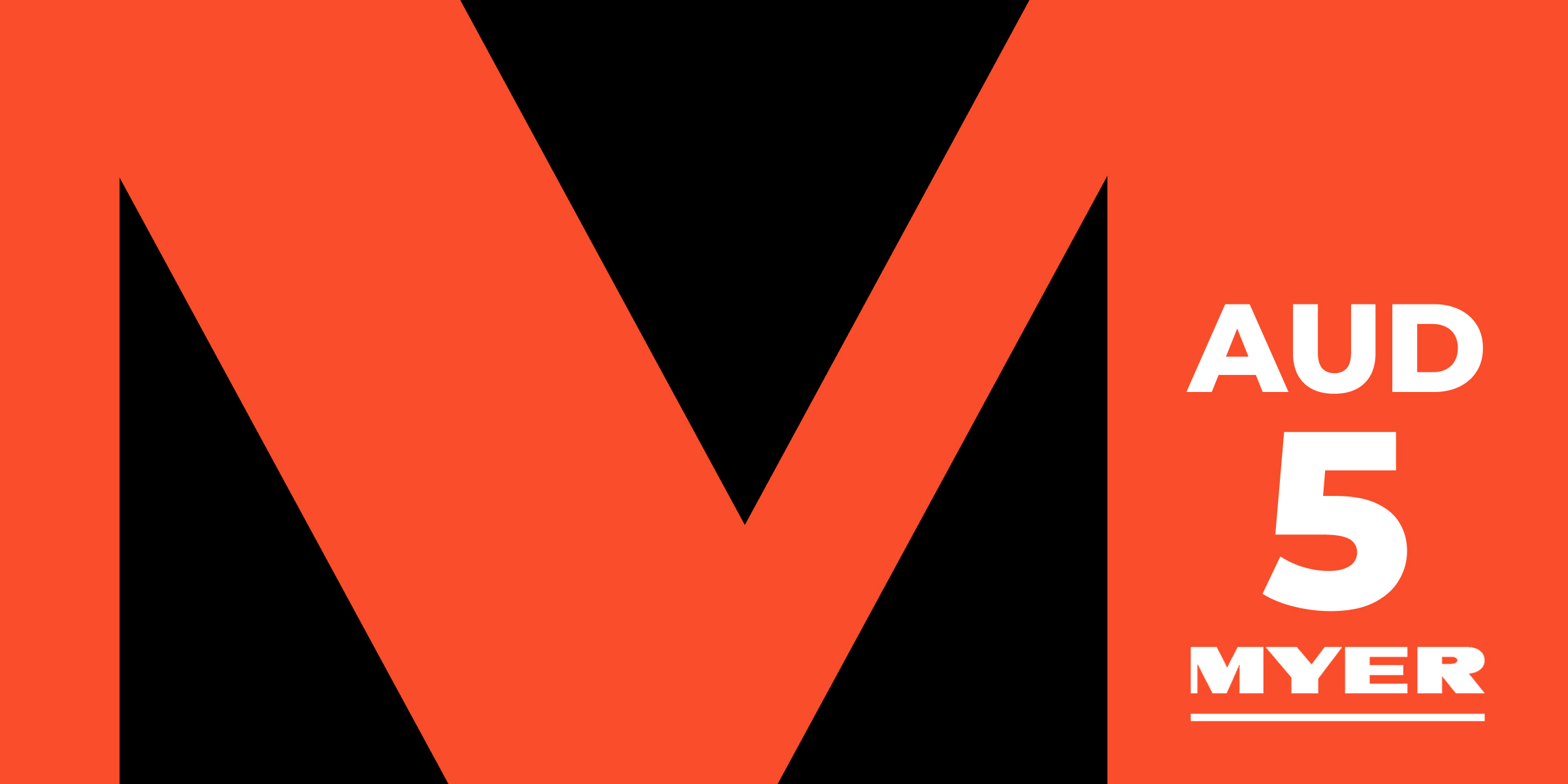 Myer Beauty Gift Card 5 AUD