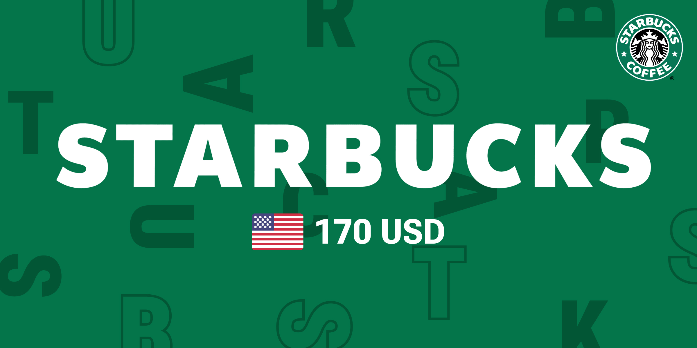 Starbucks Gift Card 170 USD