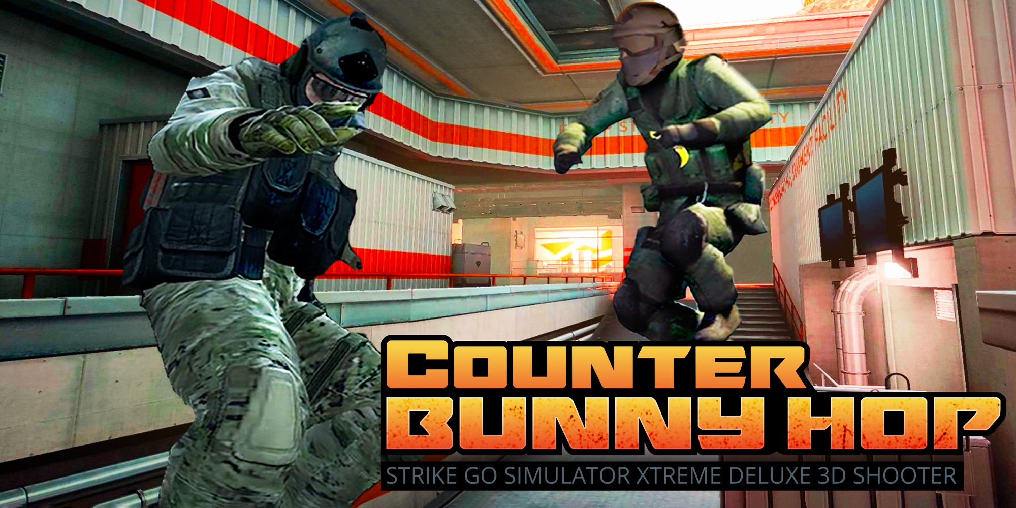Counter Bunny Hop Strike Go Simulator Xtreme Deluxe 3D Shooter