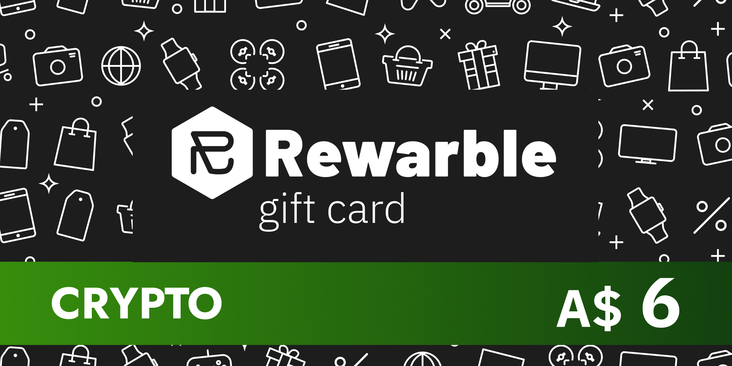 Rewarble Crypto Gift Card 6 AUD