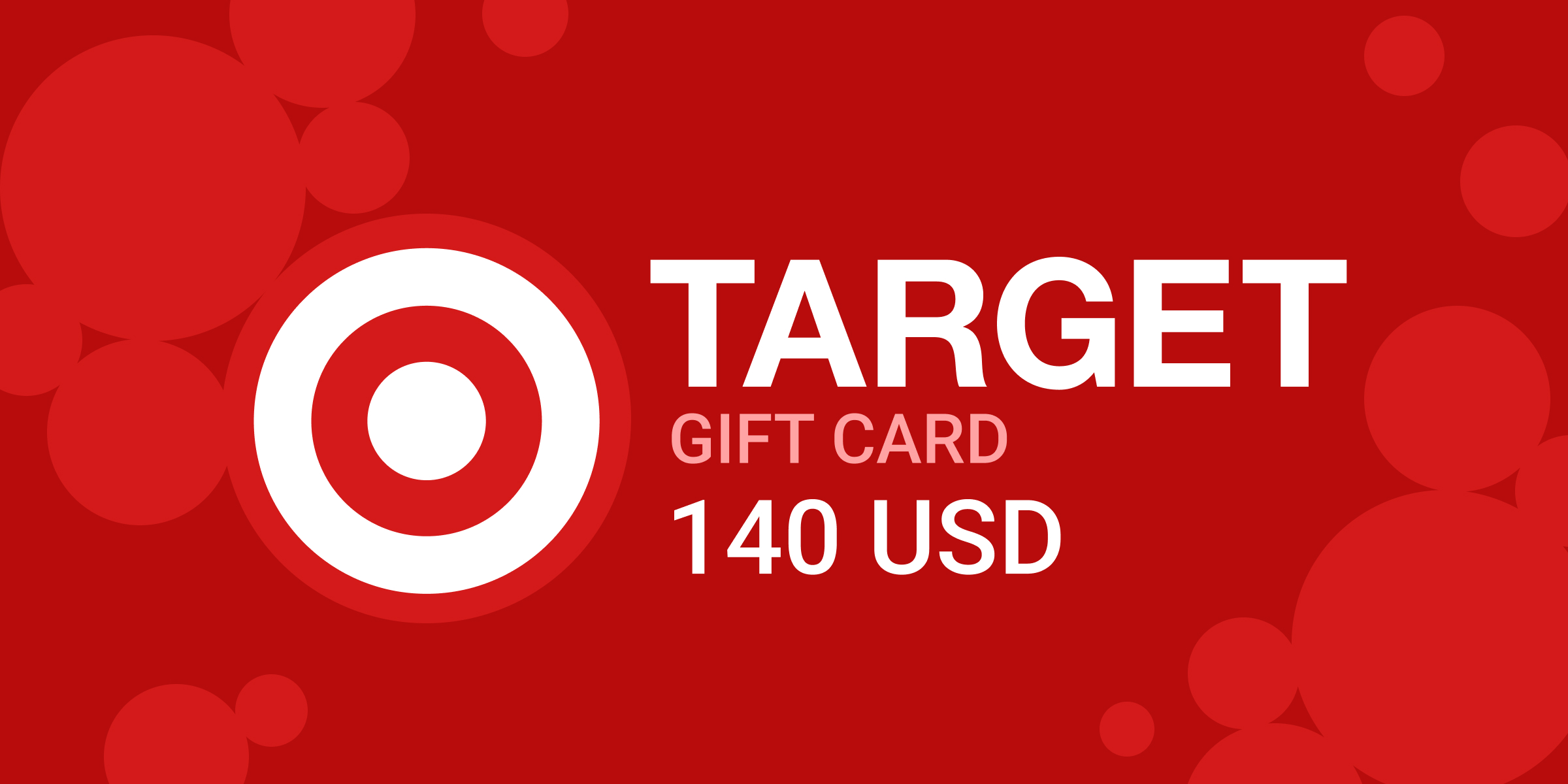 Target Gift Card 140 USD