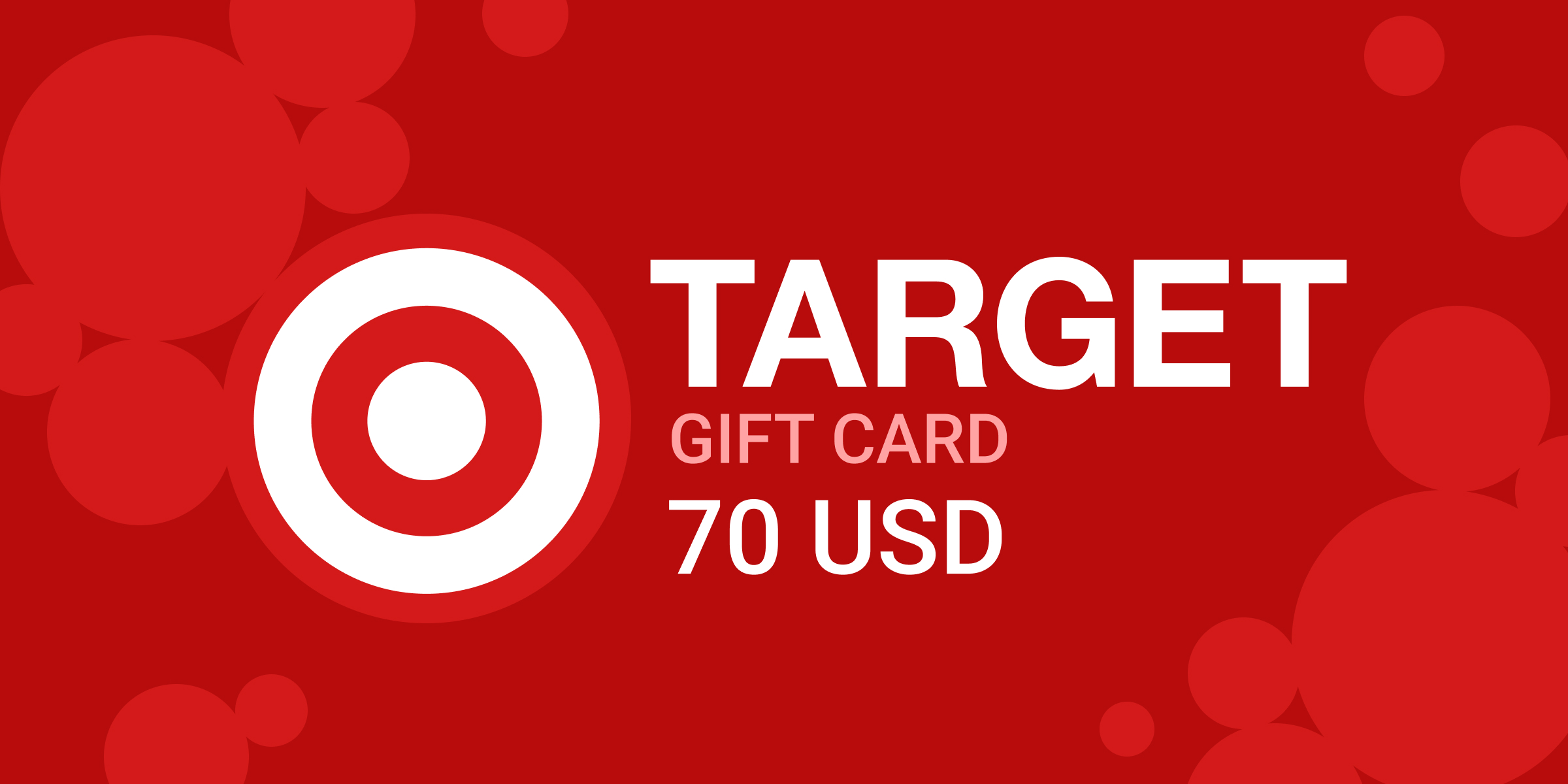 Target Gift Card 70 USD