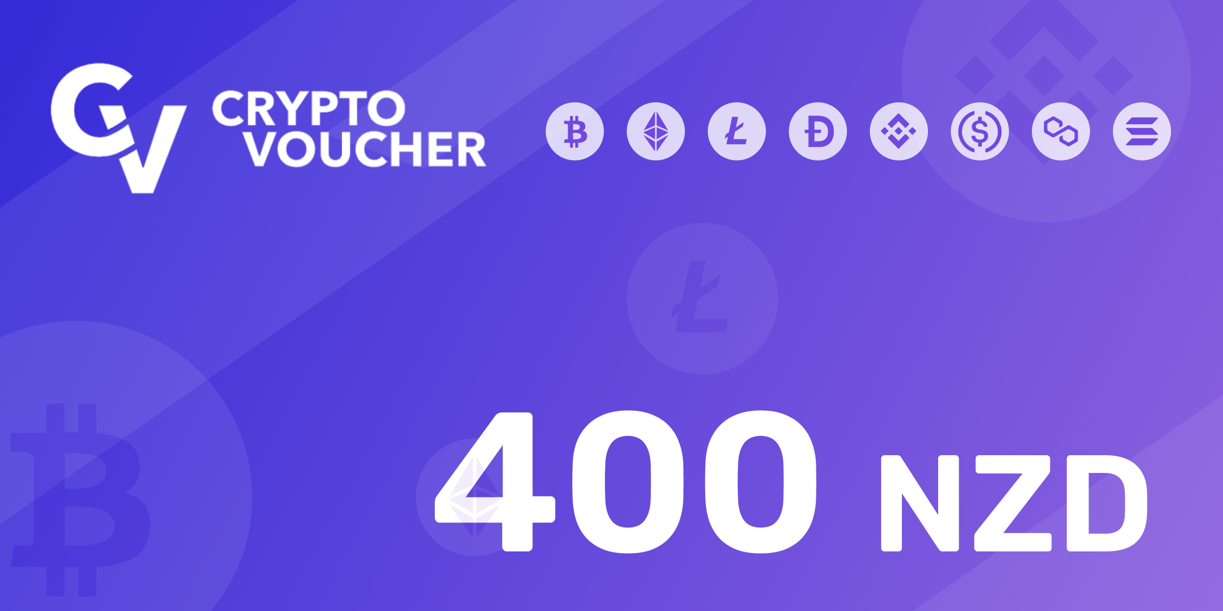 Crypto Voucher Gift Card 400 NZD