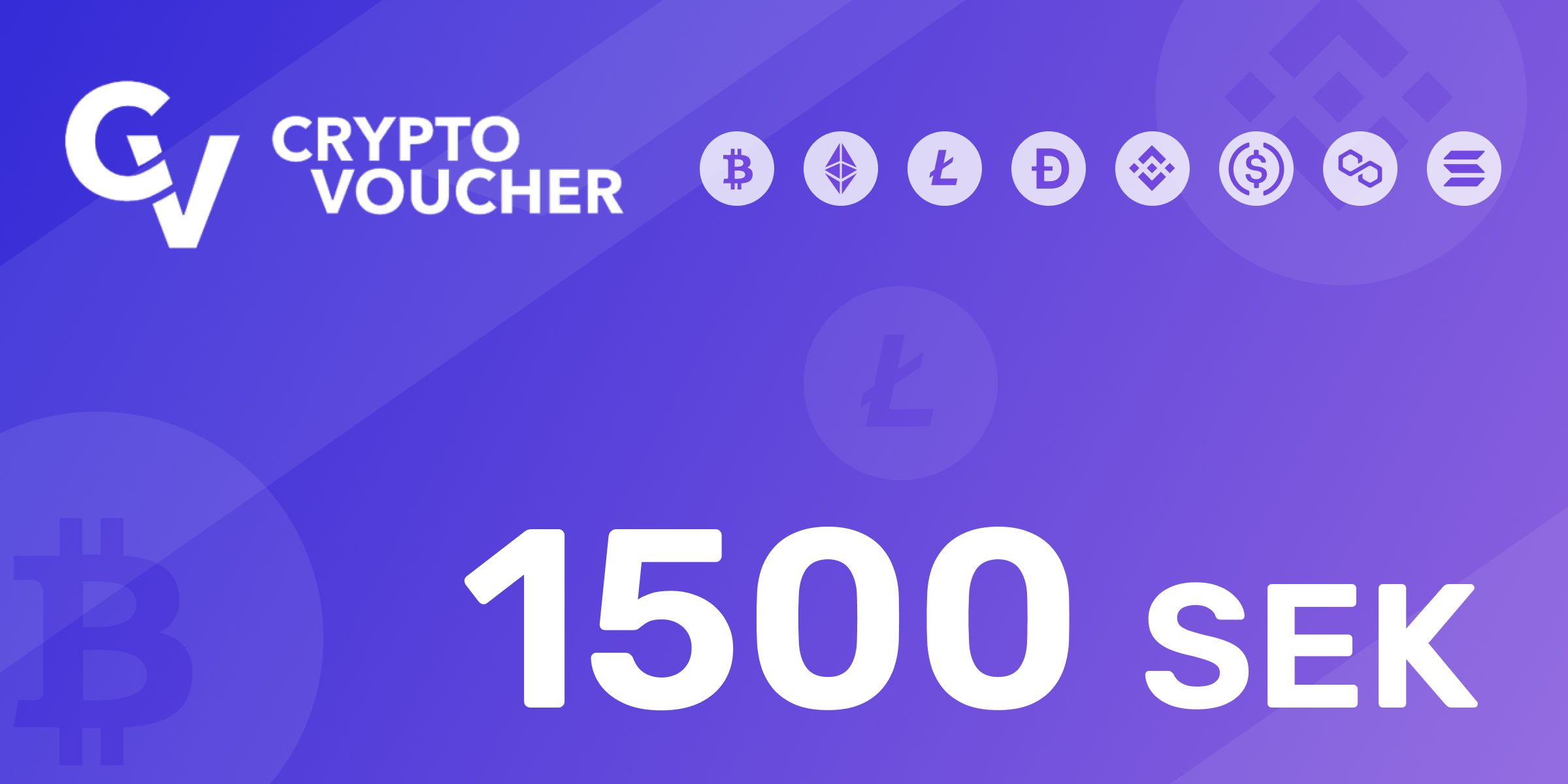 Crypto Voucher Gift Card 1500 SEK