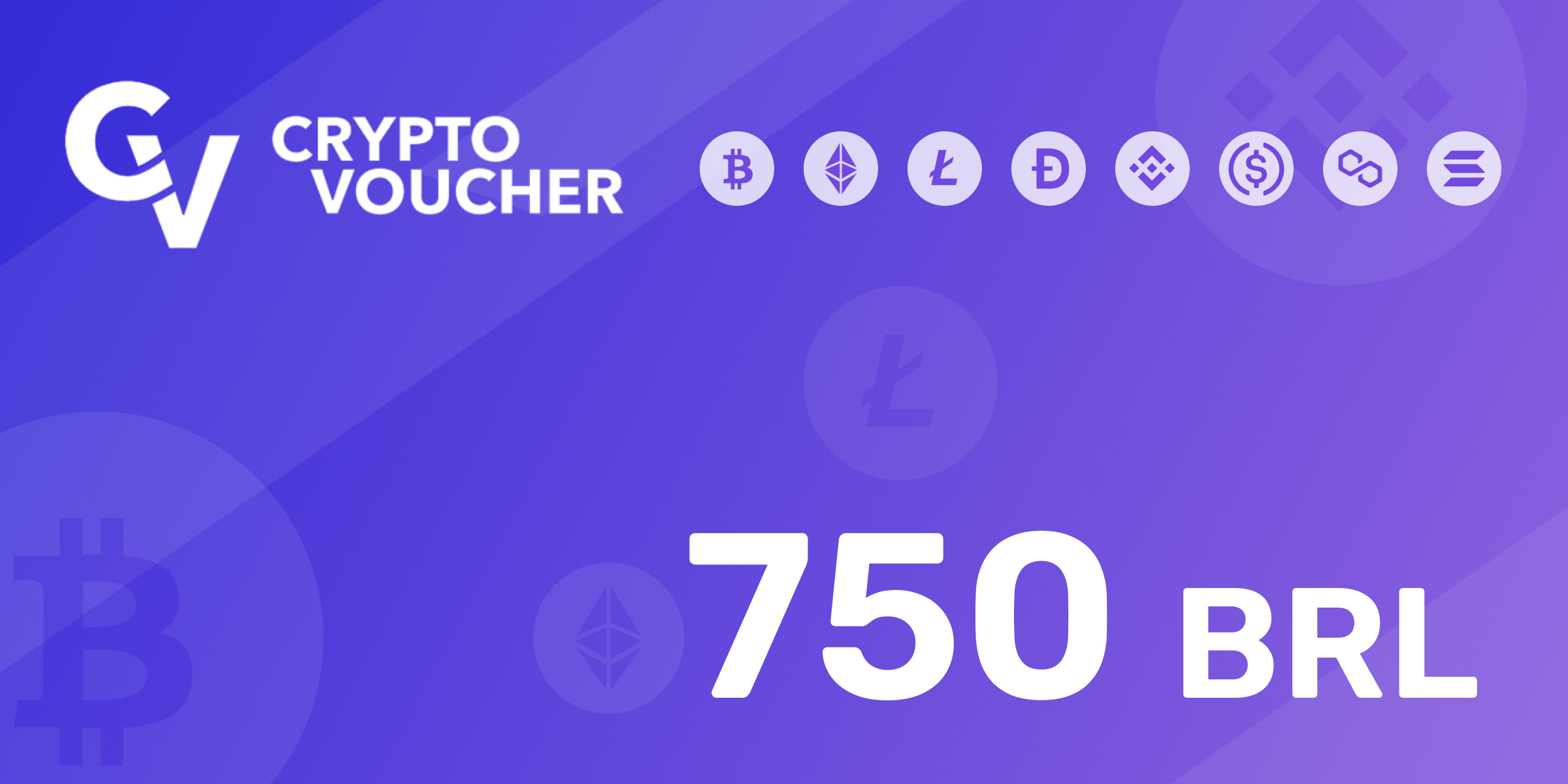 Crypto Voucher Gift Card 750 BRL