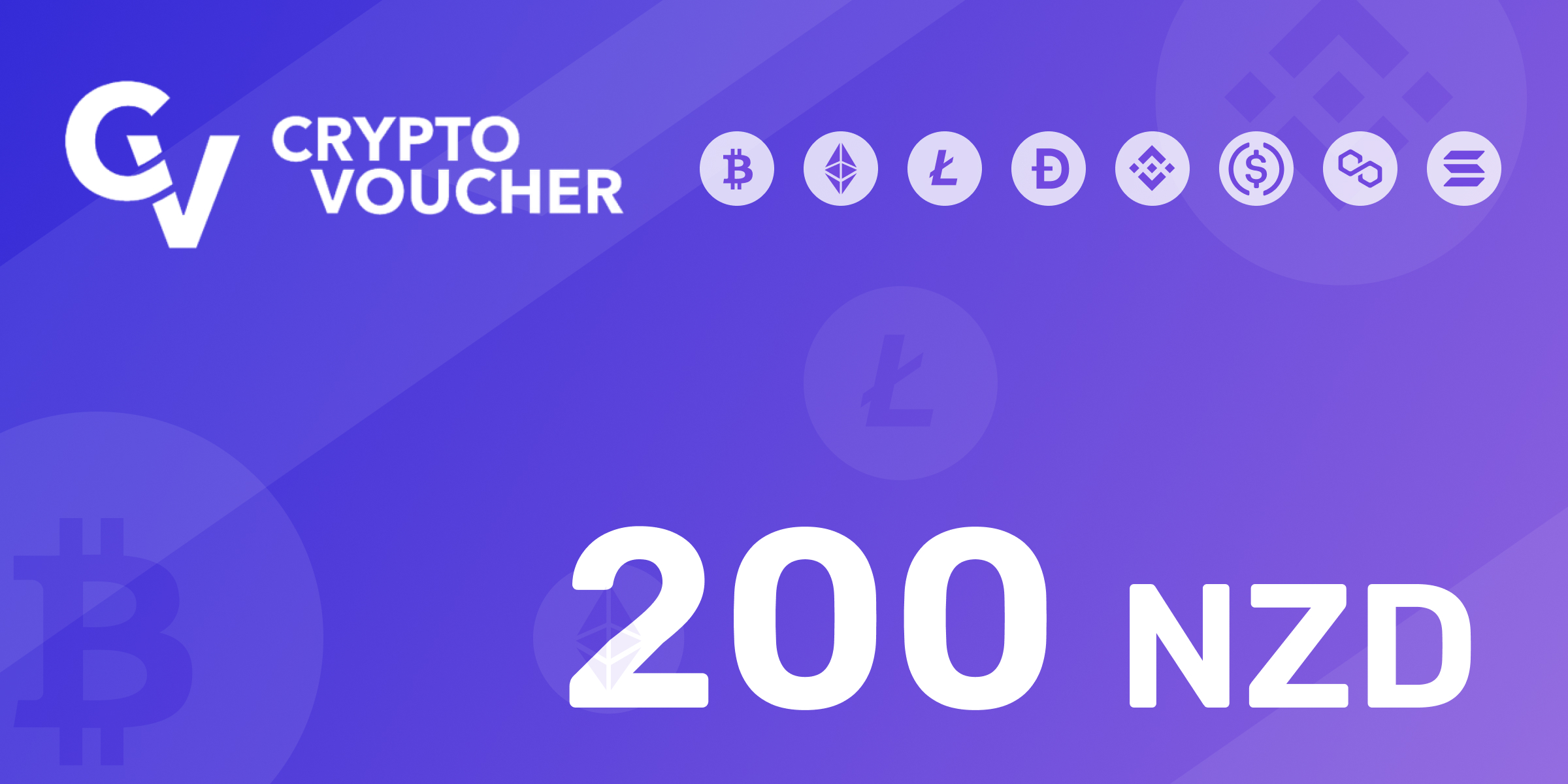 Crypto Voucher Gift Card 200 NZD