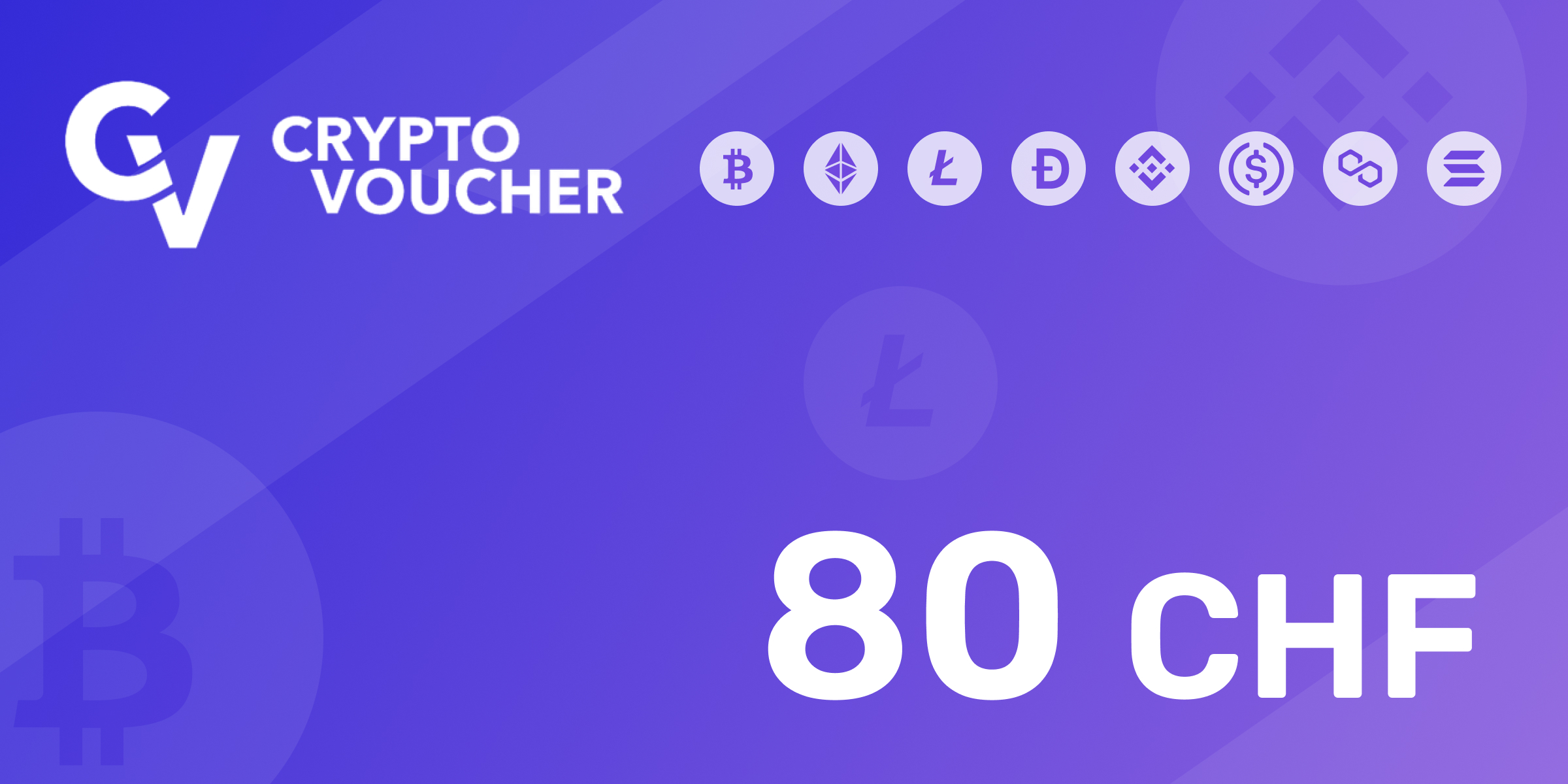 Crypto Voucher Gift Card 80 CHF