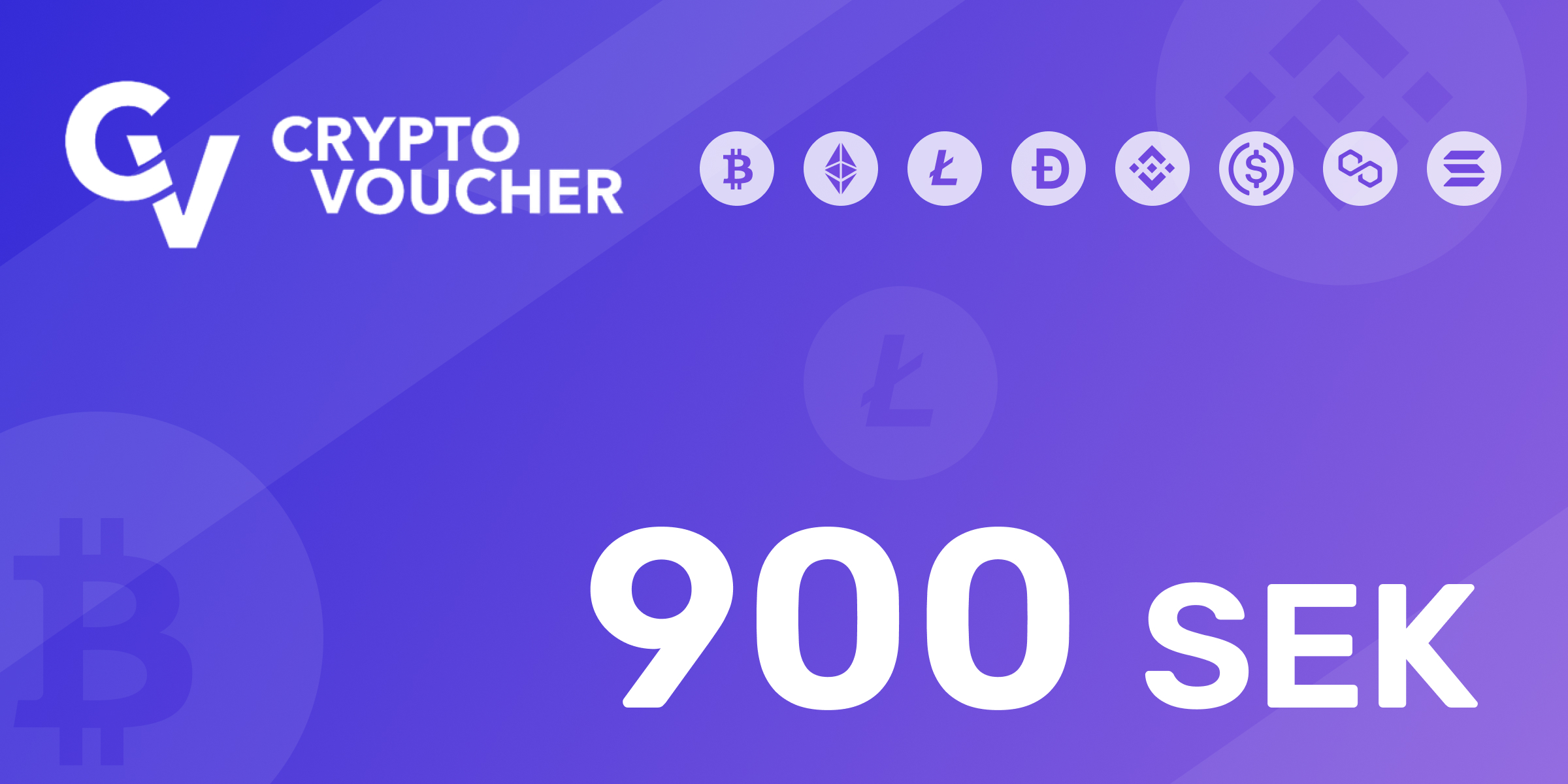 Crypto Voucher Gift Card 900 SEK