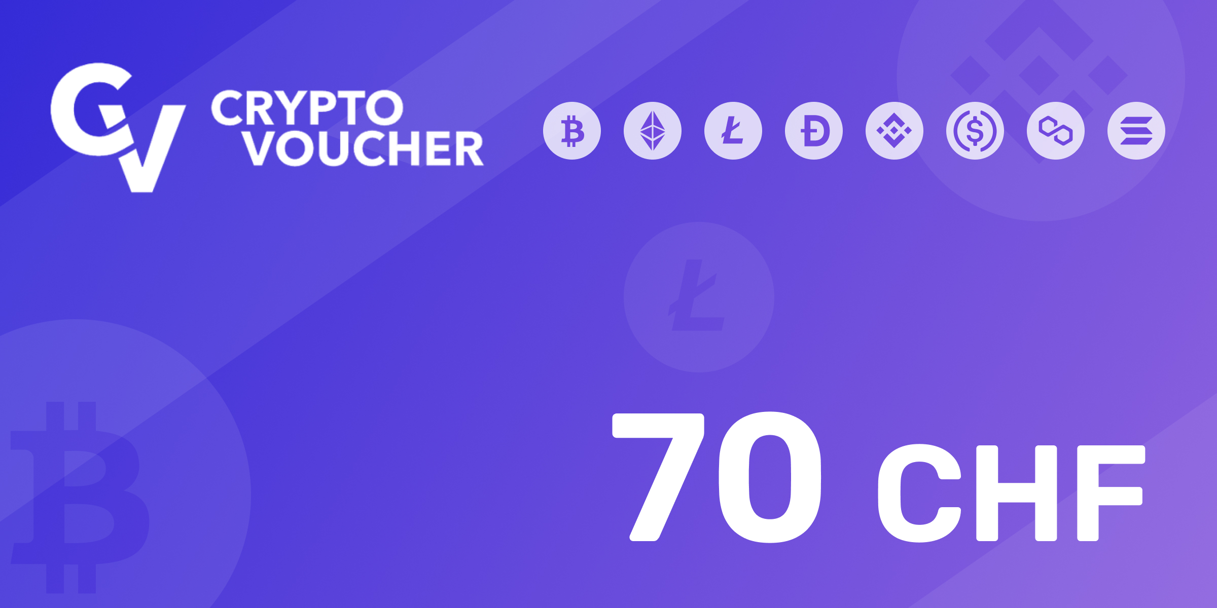 Crypto Voucher Gift Card 70 CHF