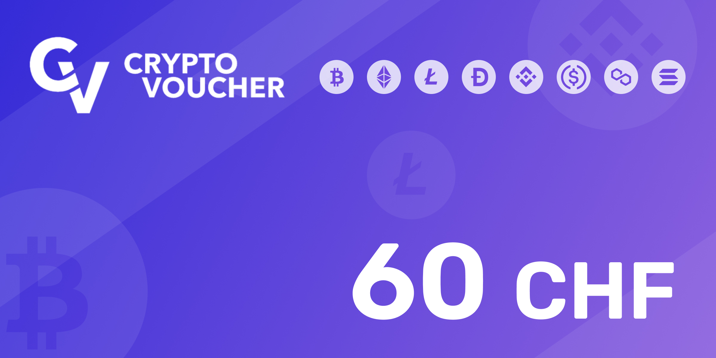 Crypto Voucher Gift Card 60 CHF