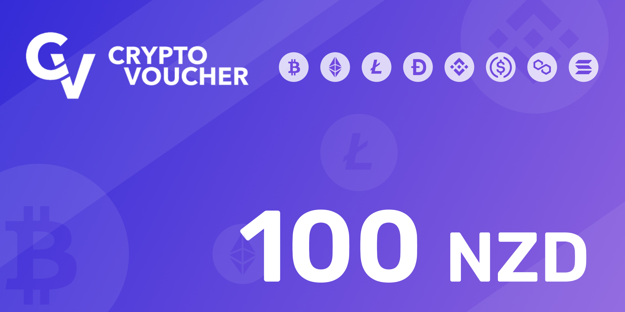 Crypto Voucher Gift Card 100 NZD