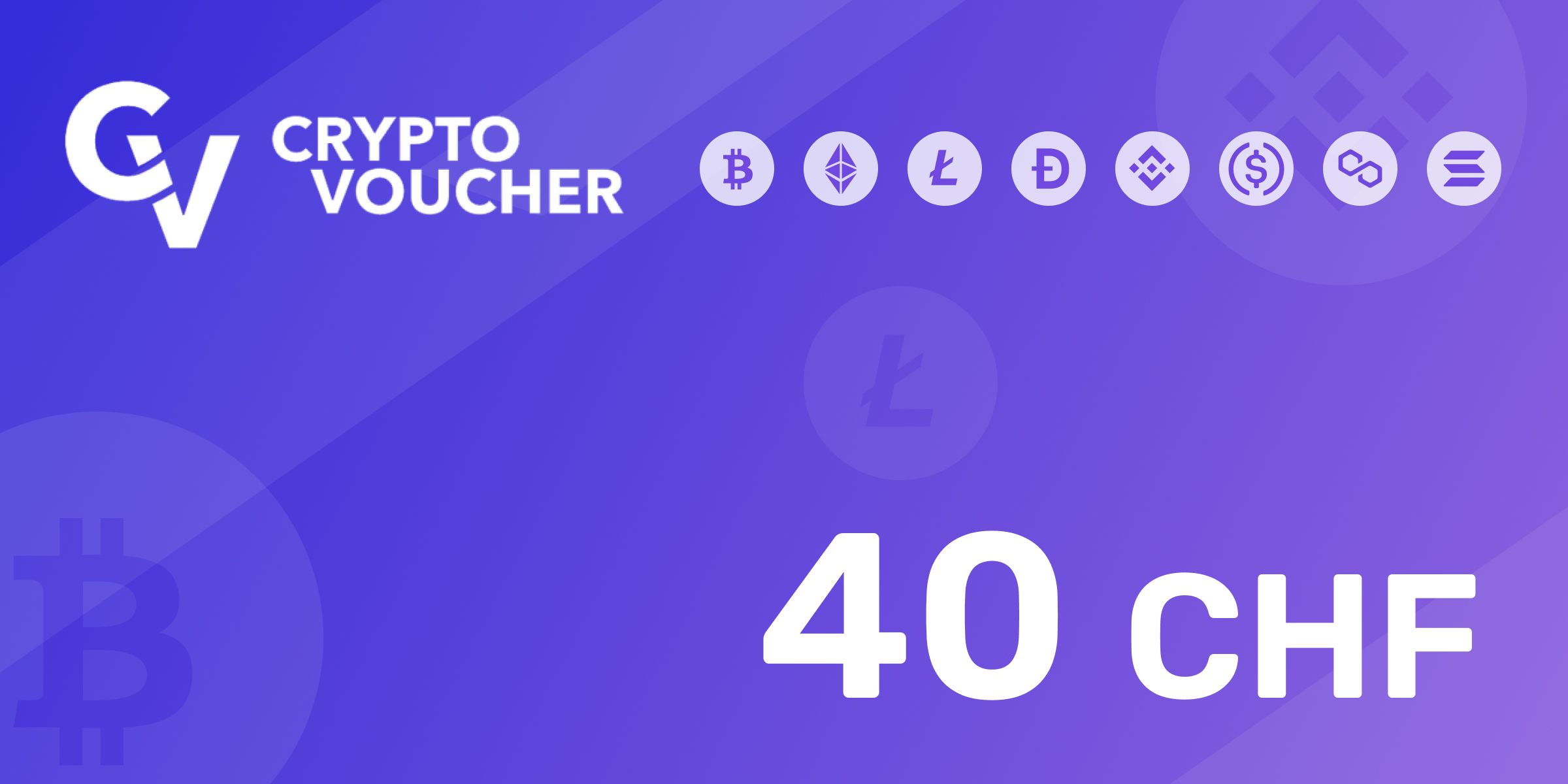 Crypto Voucher Gift Card 40 CHF