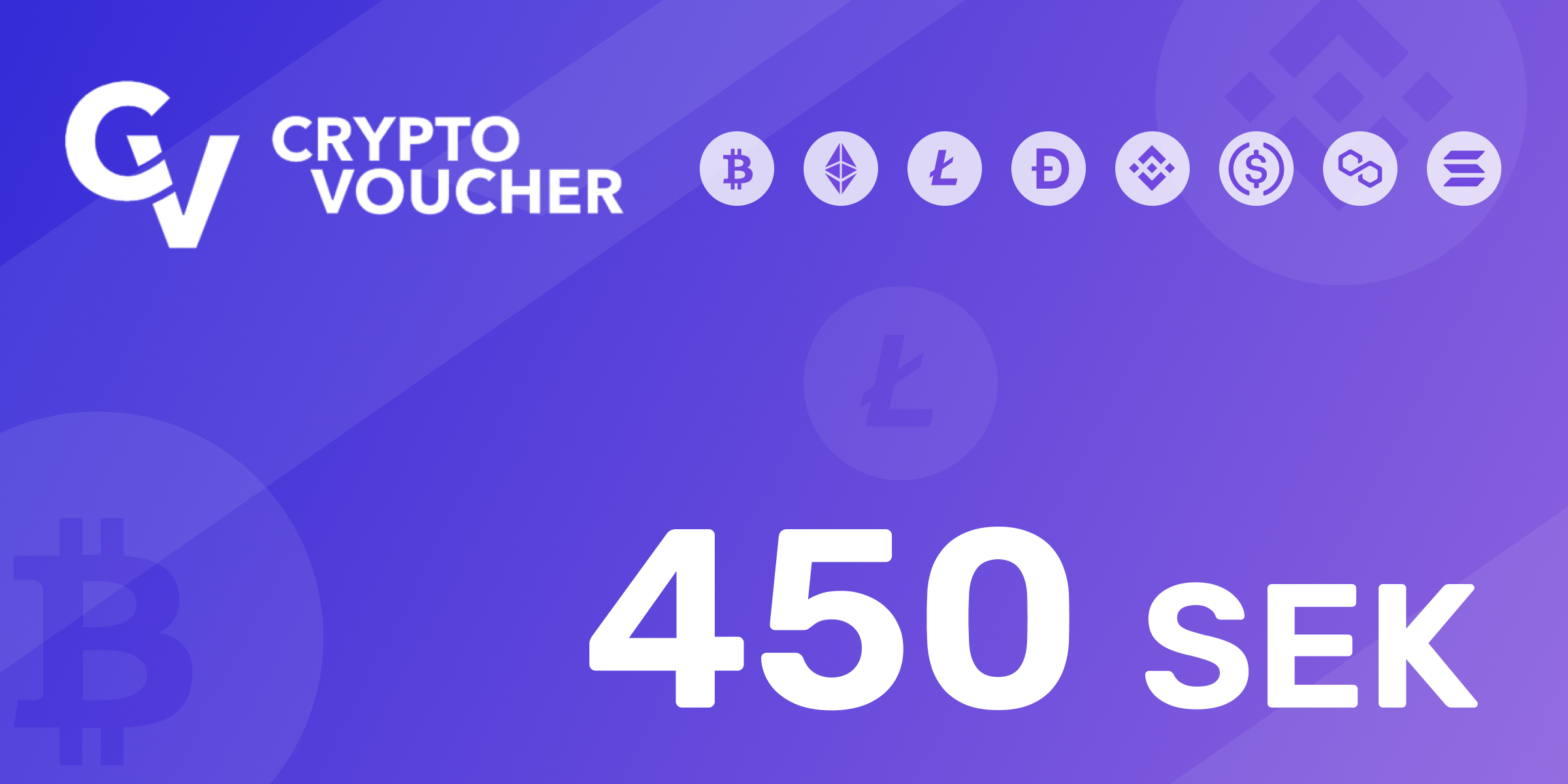 Crypto Voucher Gift Card 450 SEK