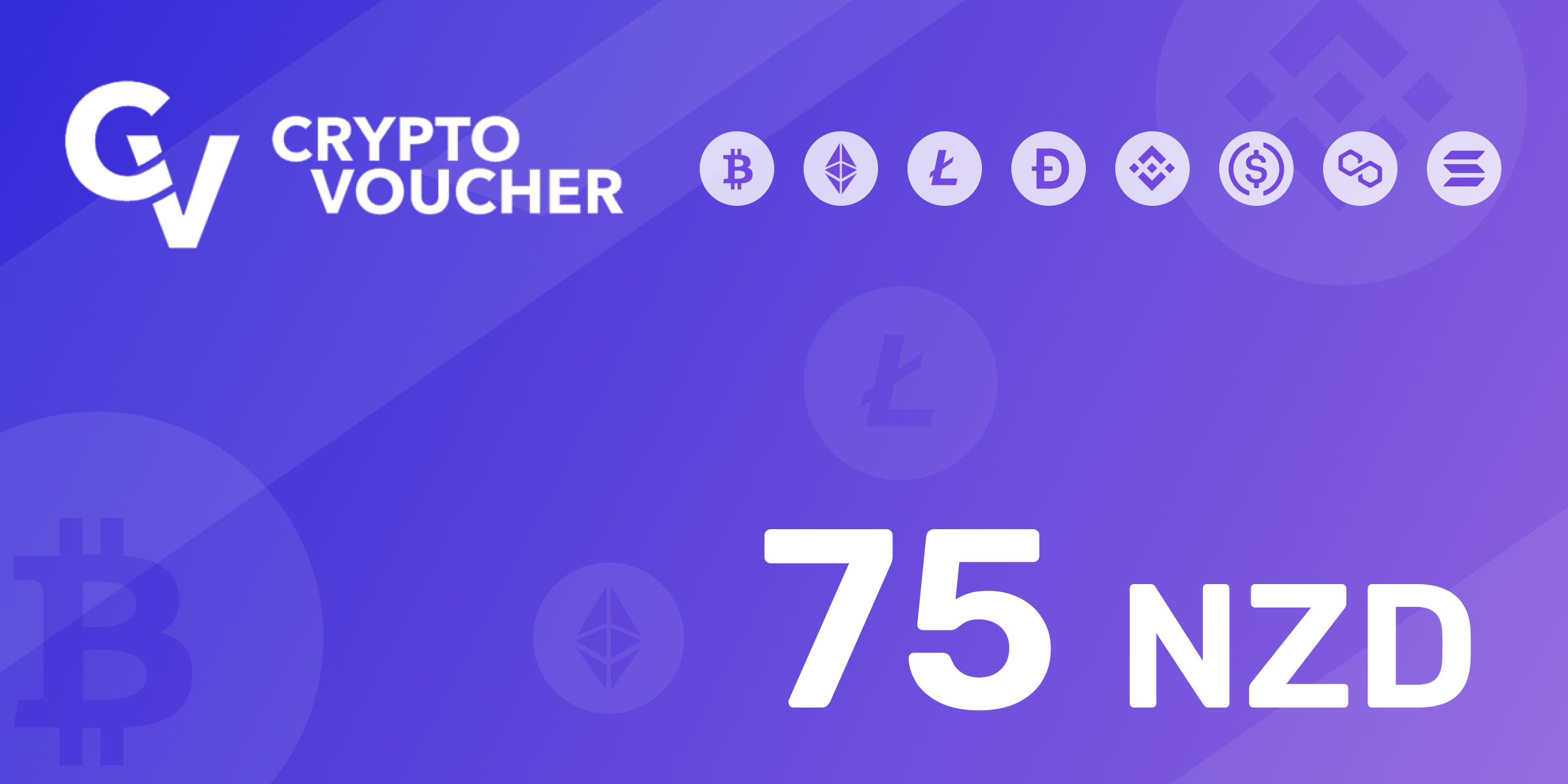 Crypto Voucher Gift Card 75 NZD
