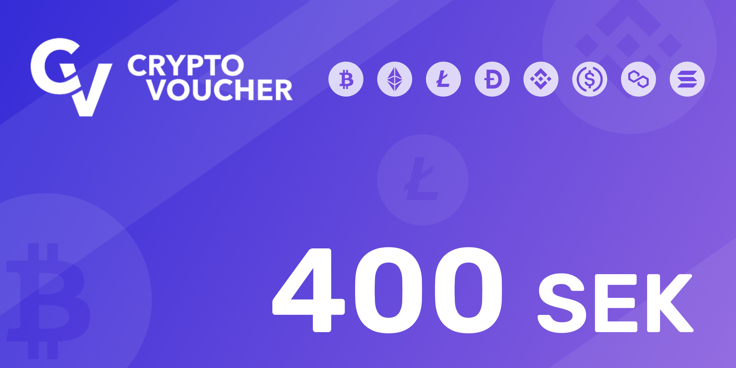Crypto Voucher Gift Card 400 SEK