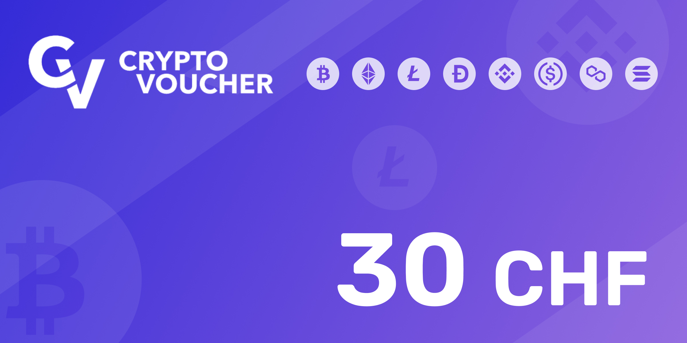 Crypto Voucher Gift Card 30 CHF