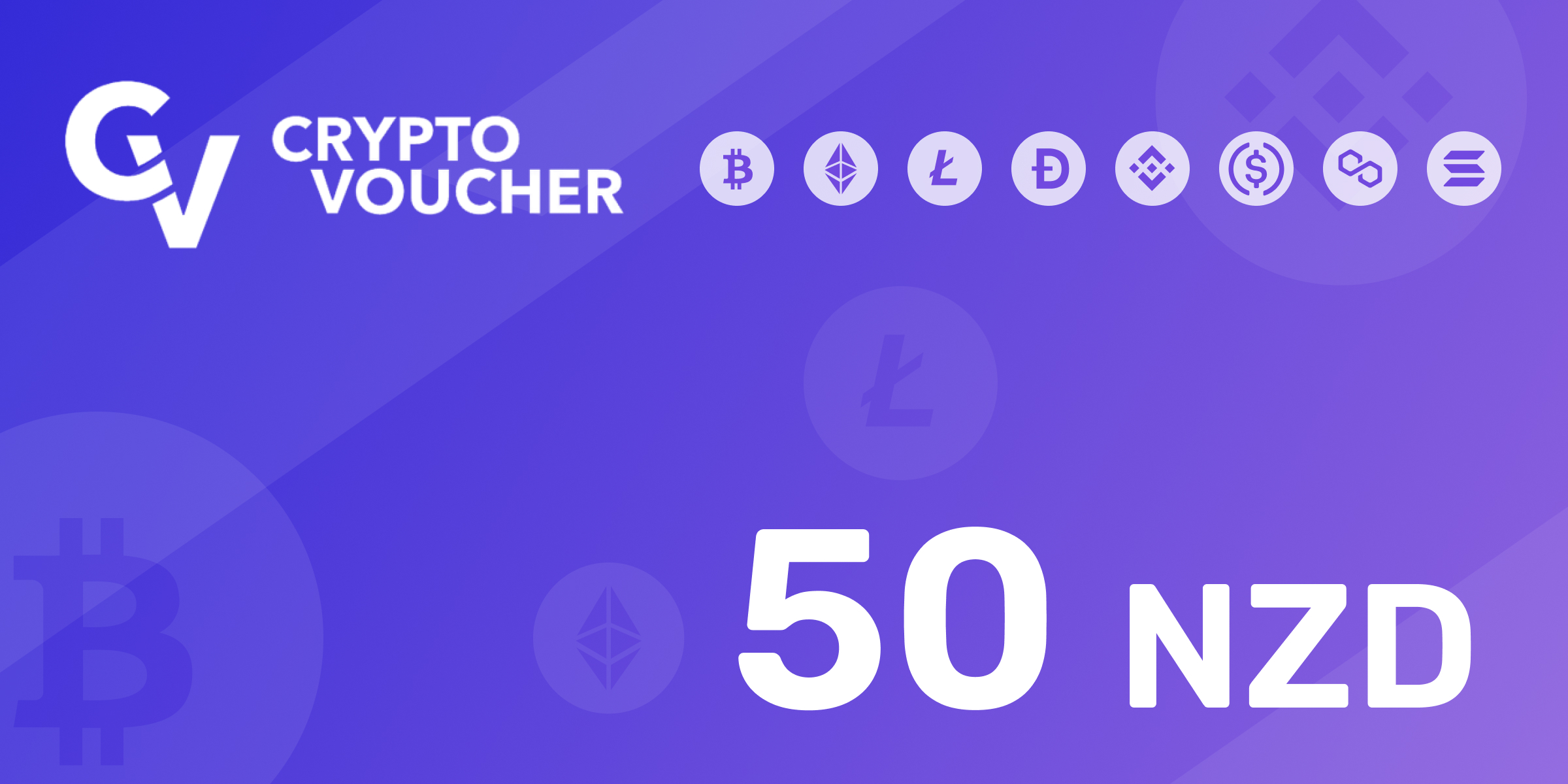 Crypto Voucher Gift Card 50 NZD