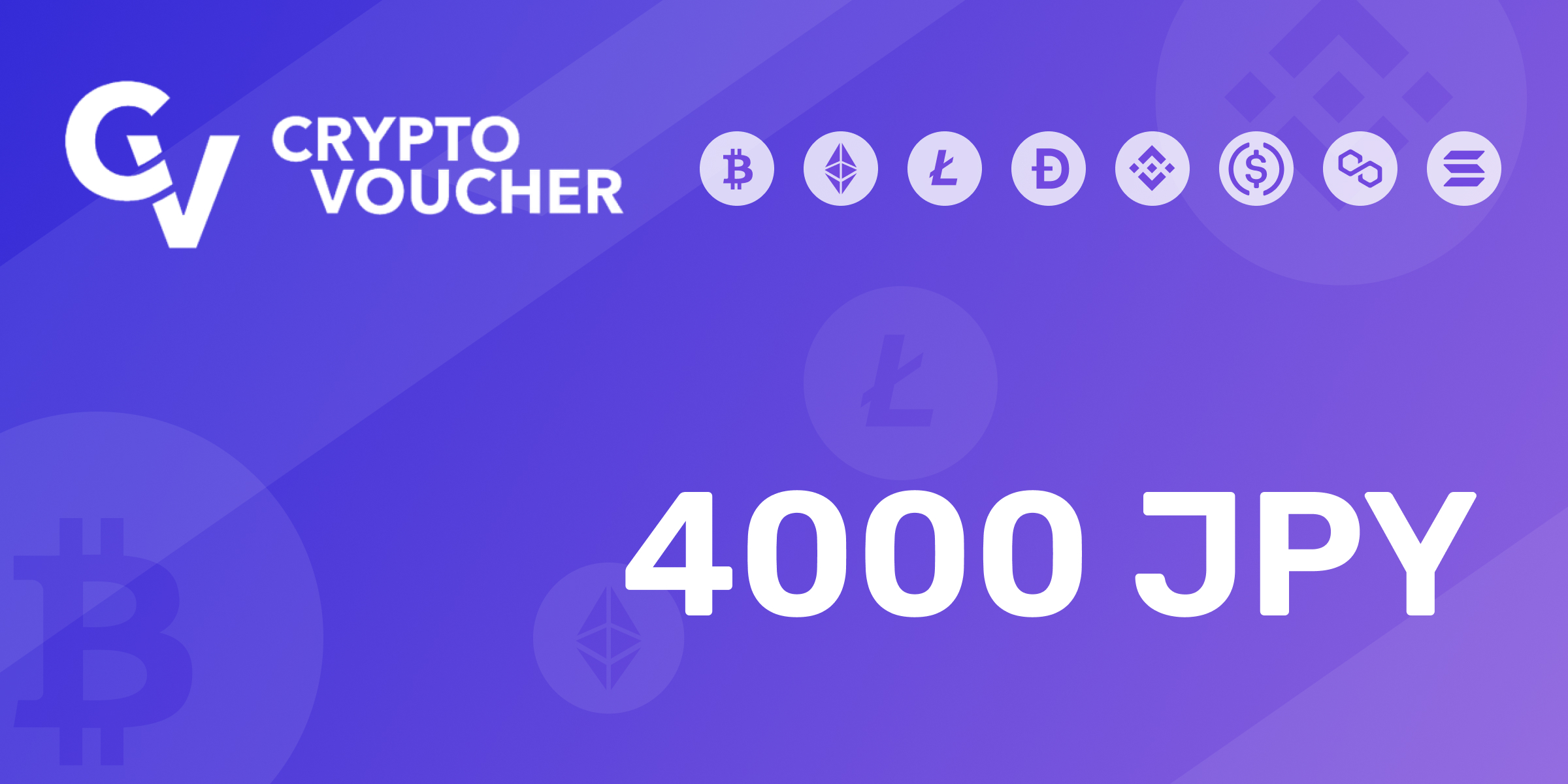 Crypto Voucher Gift Card 4000 JPY