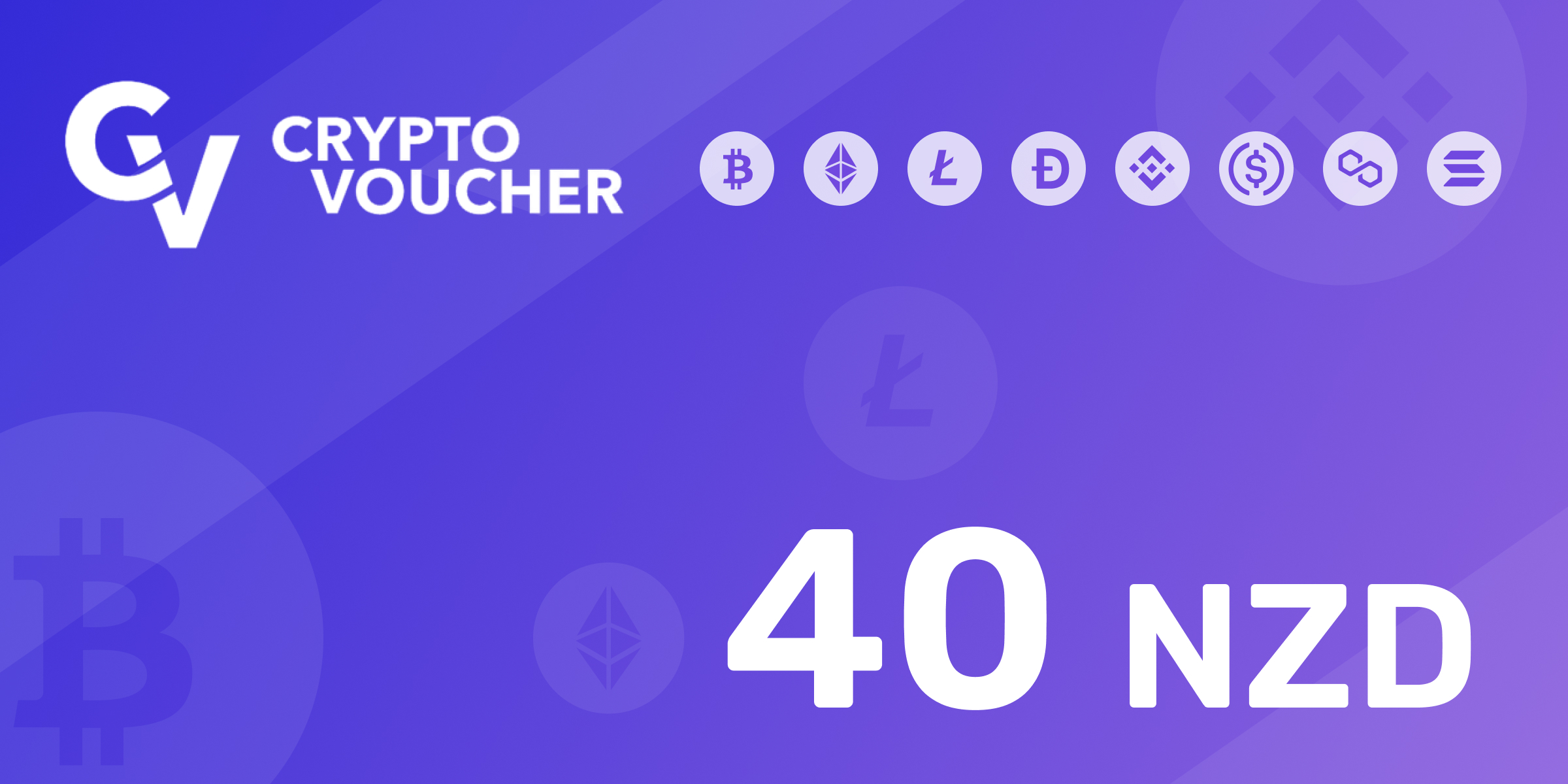 Crypto Voucher Gift Card 40 NZD