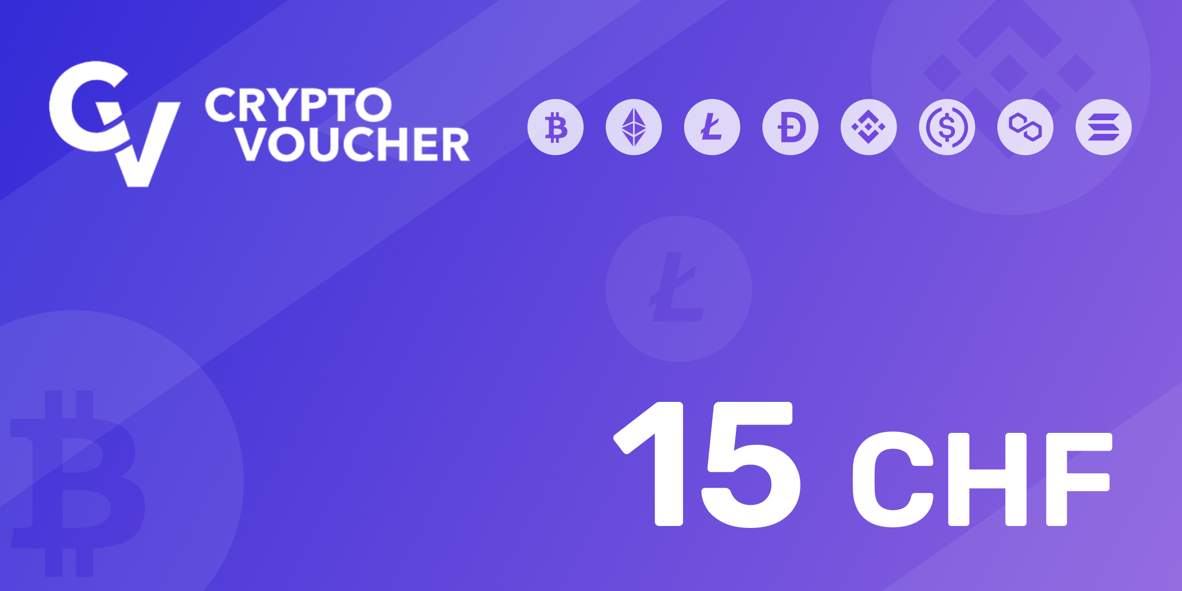 Crypto Voucher Gift Card 15 CHF