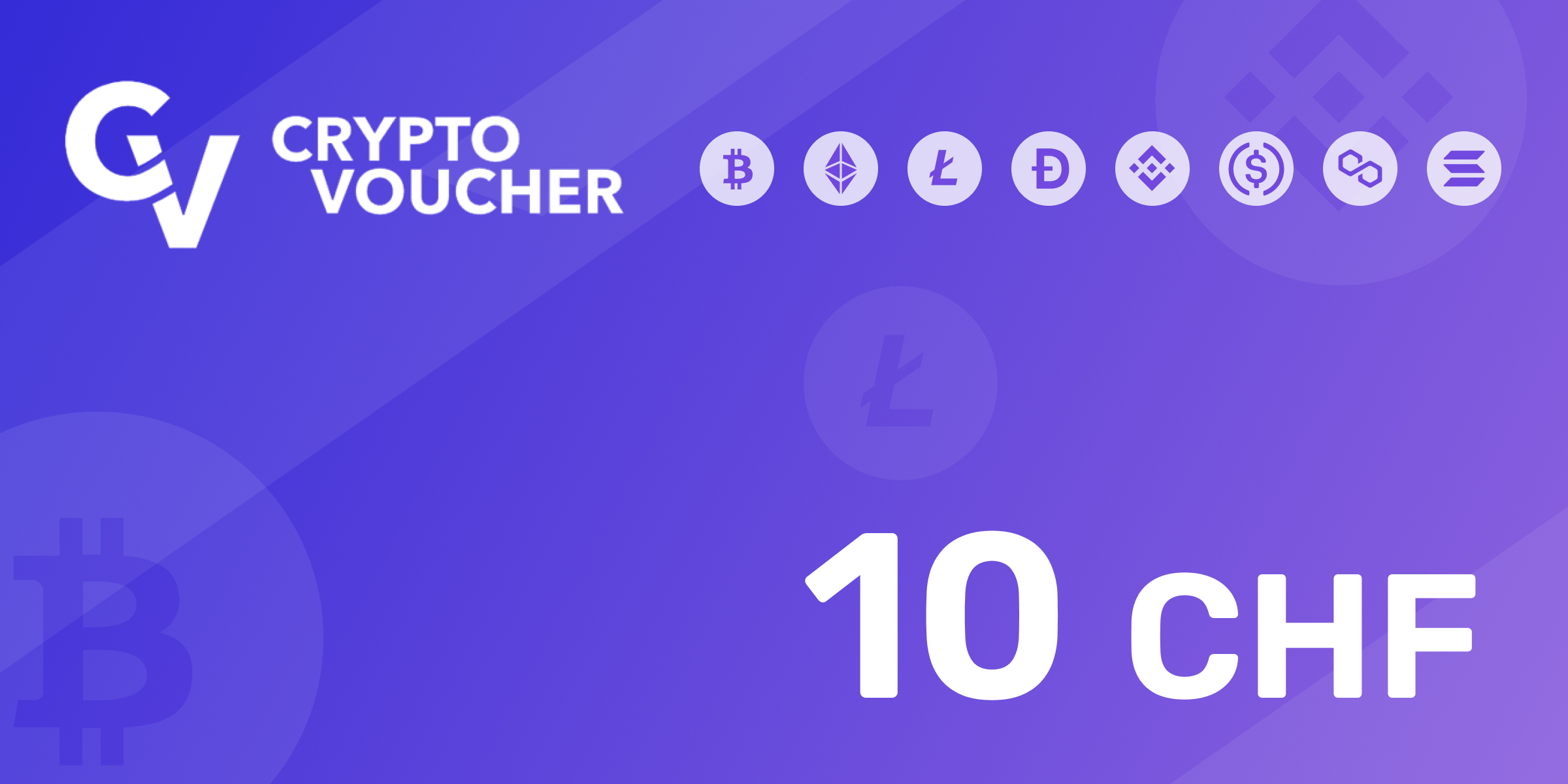 Crypto Voucher Gift Card 10 CHF
