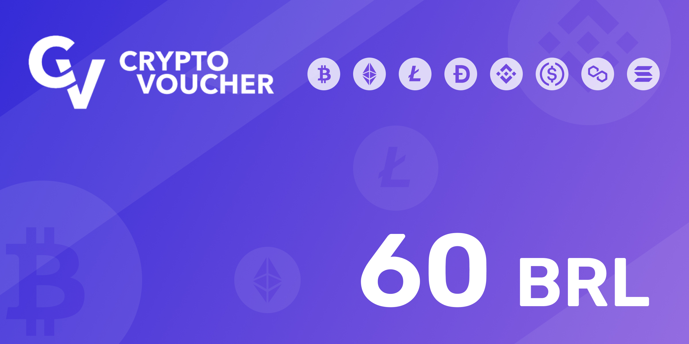 Crypto Voucher Gift Card 60 BRL