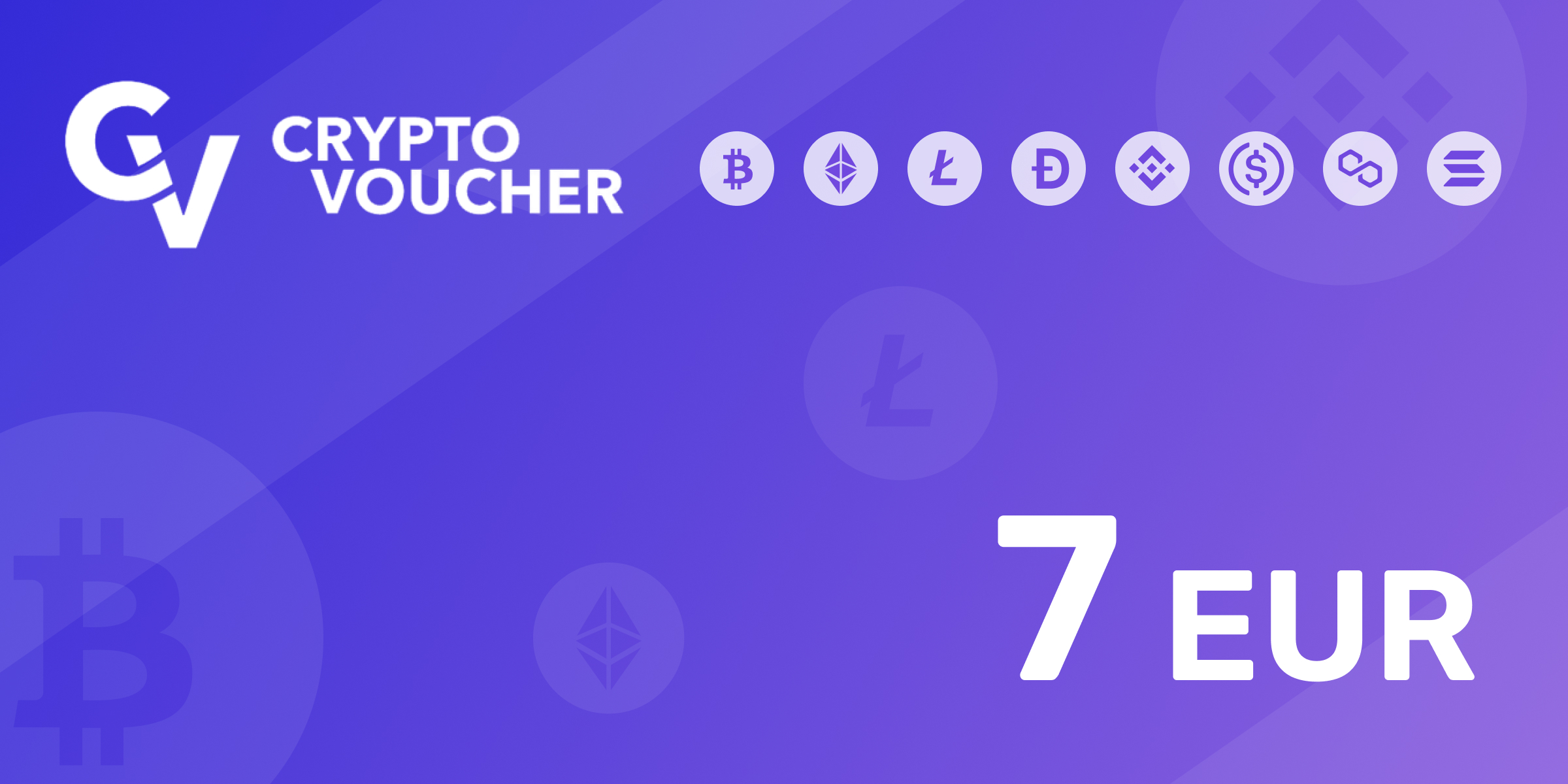 Crypto Voucher Gift Card 7 EUR