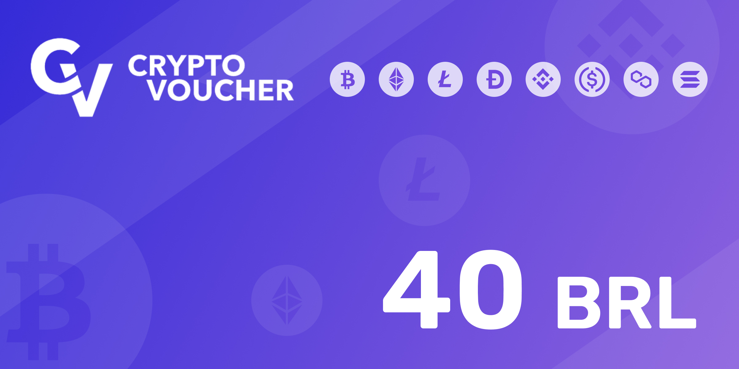 Crypto Voucher Gift Card 40 BRL