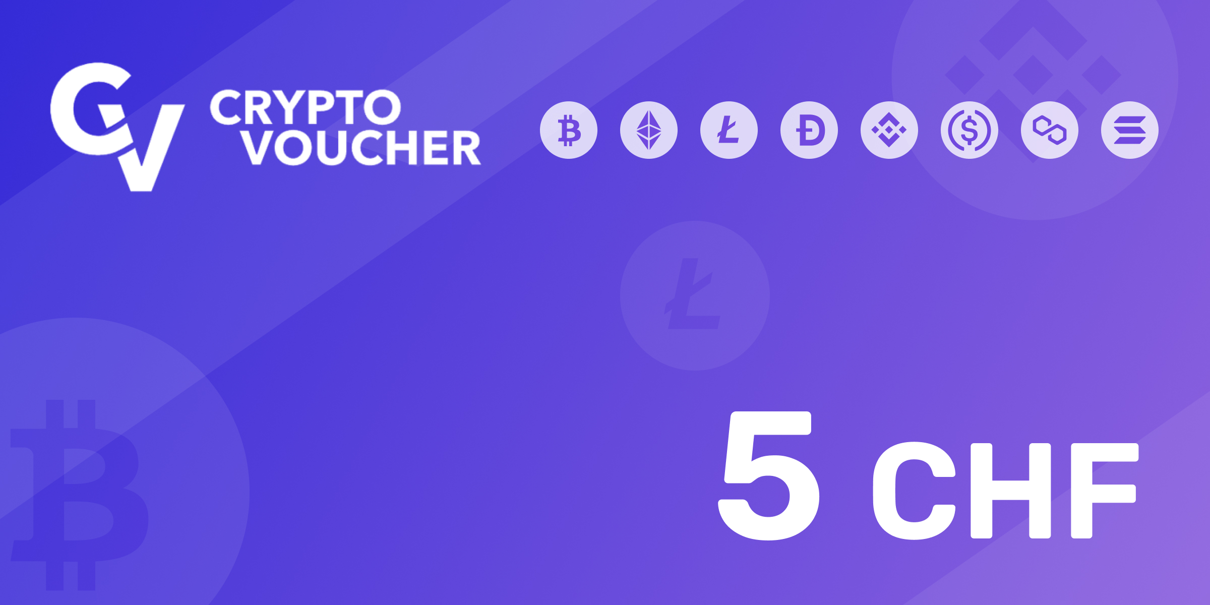 Crypto Voucher Gift Card 5 CHF