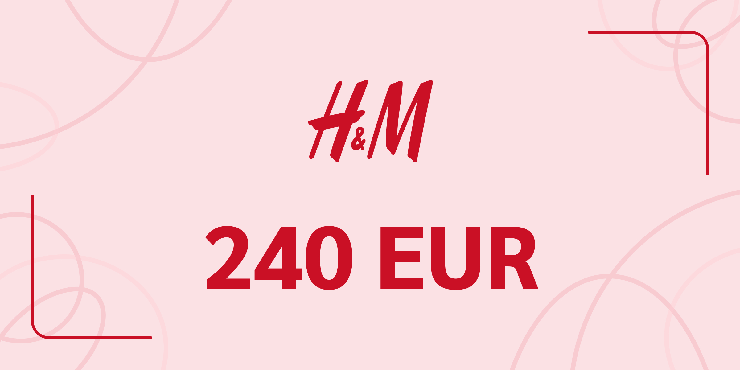 H and M Gift Card 240 EUR