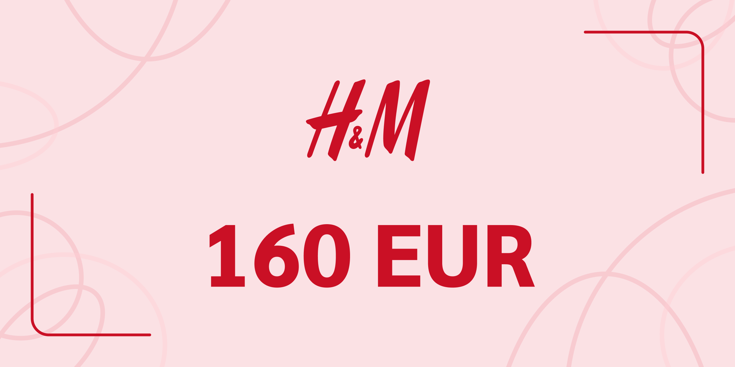 H and M Gift Card 160 EUR